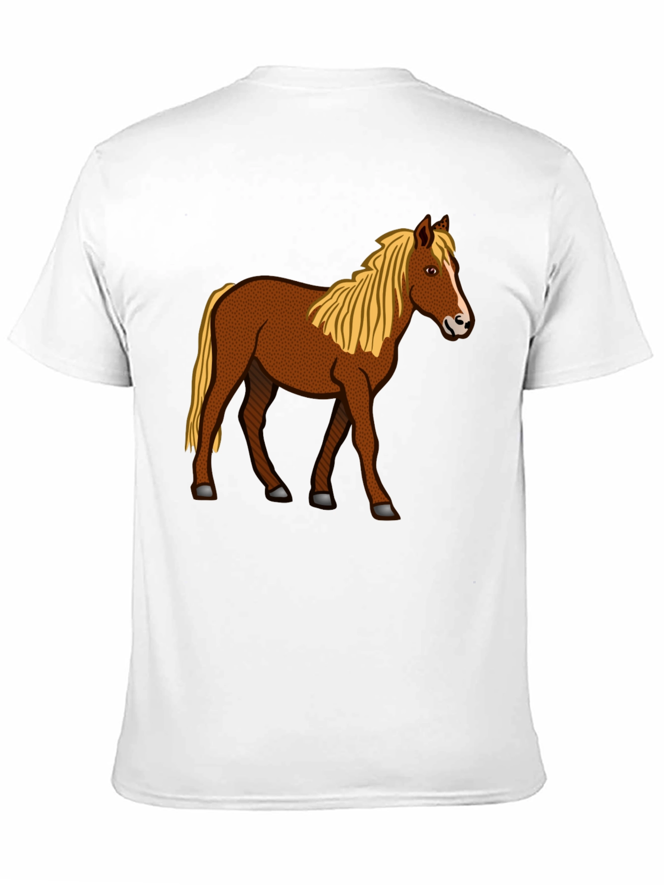 Horse Graphic T-Shirt - Classic Crew Neck Tee
