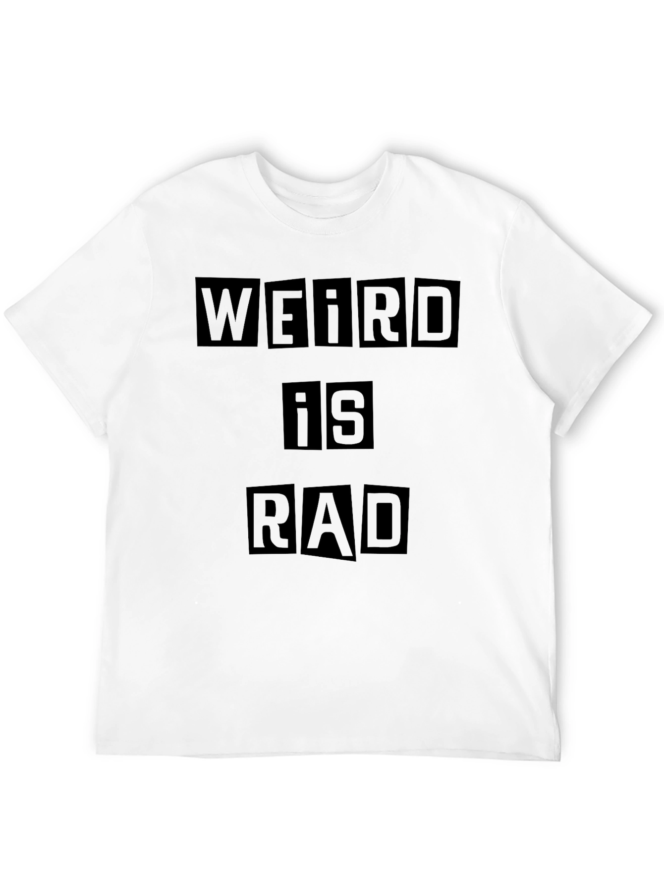 Weird is Rad T-Shirt - Black Graphic Tee