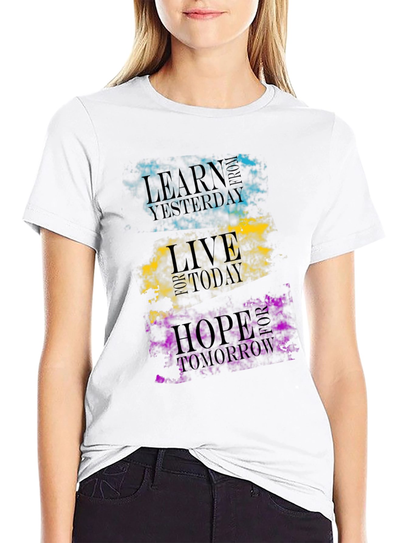 Inspirational Graphic T-Shirt - Learn Live Hope