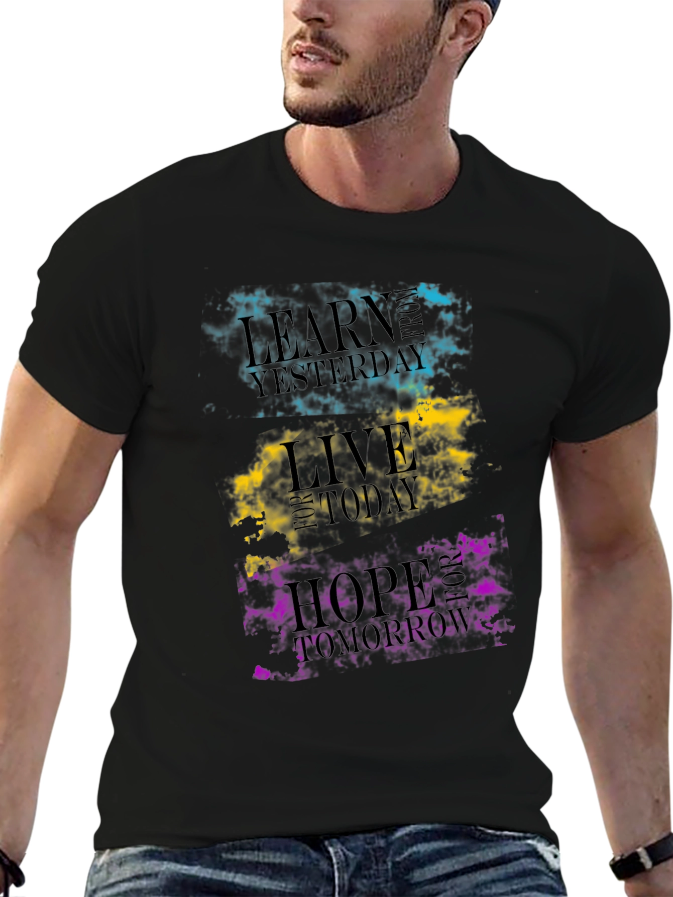 Inspirational Graphic T-Shirt - Learn Live Hope