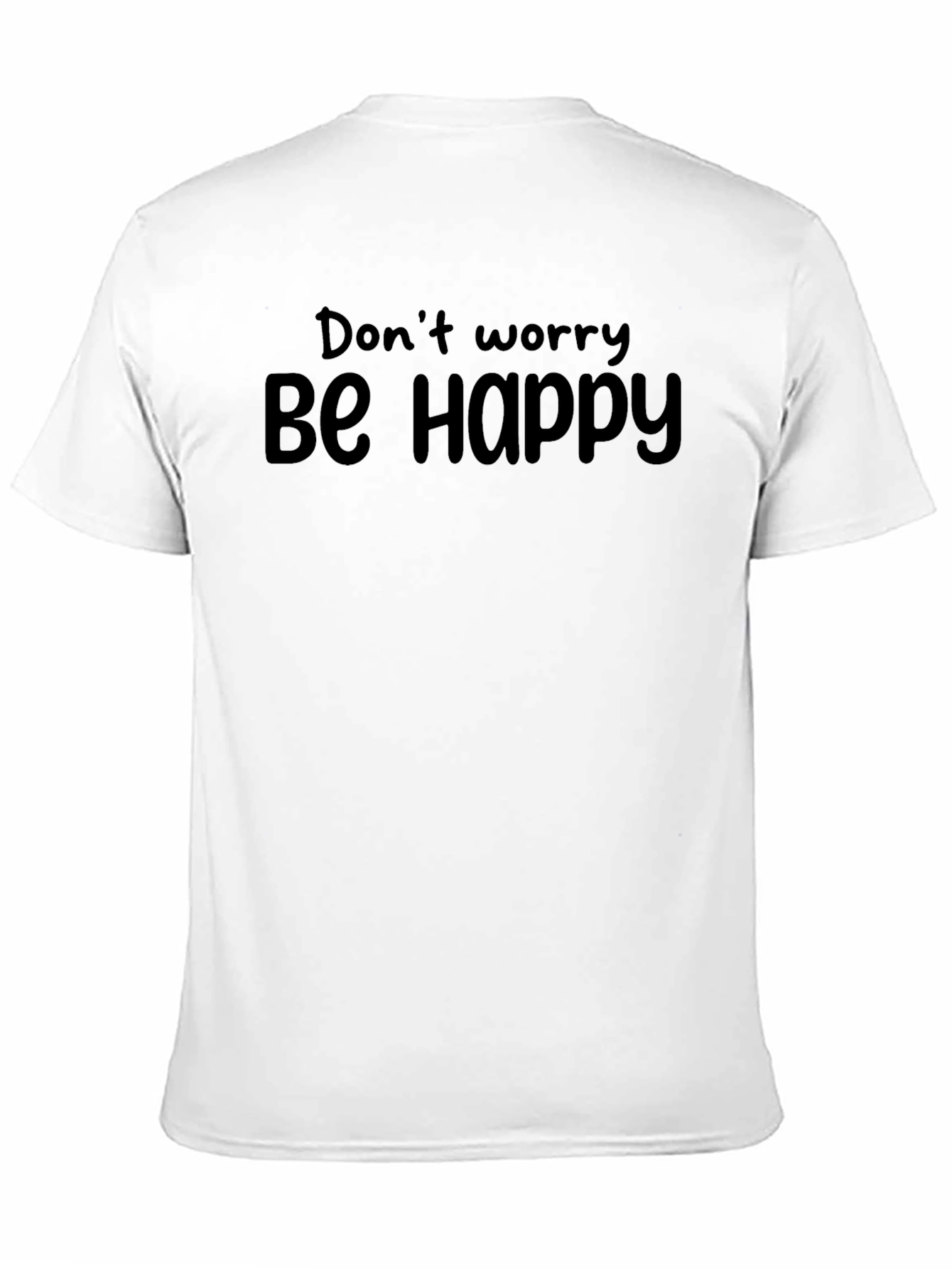 Dont Worry Be Happy Black T-Shirt