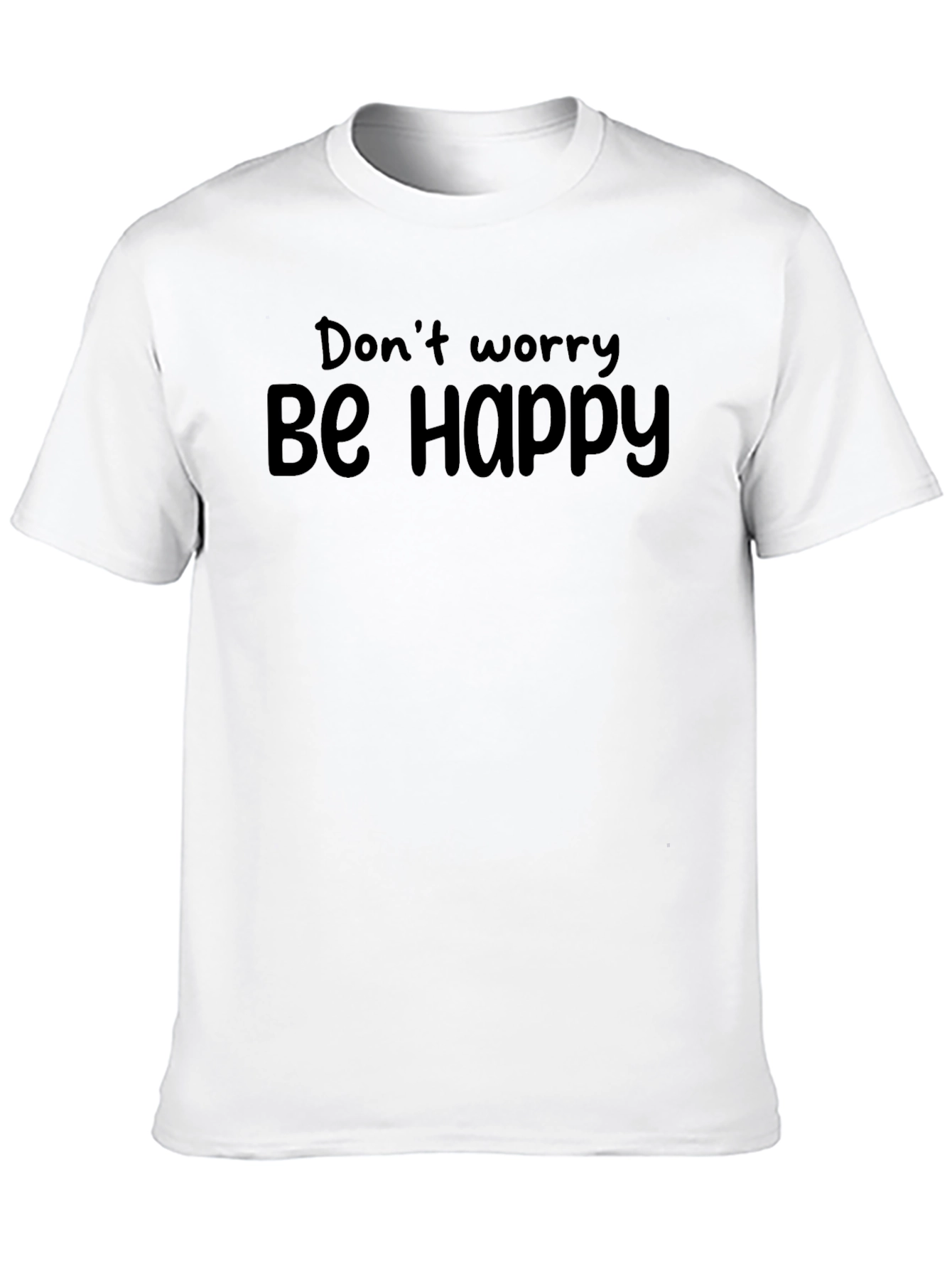 Dont Worry Be Happy Black T-Shirt