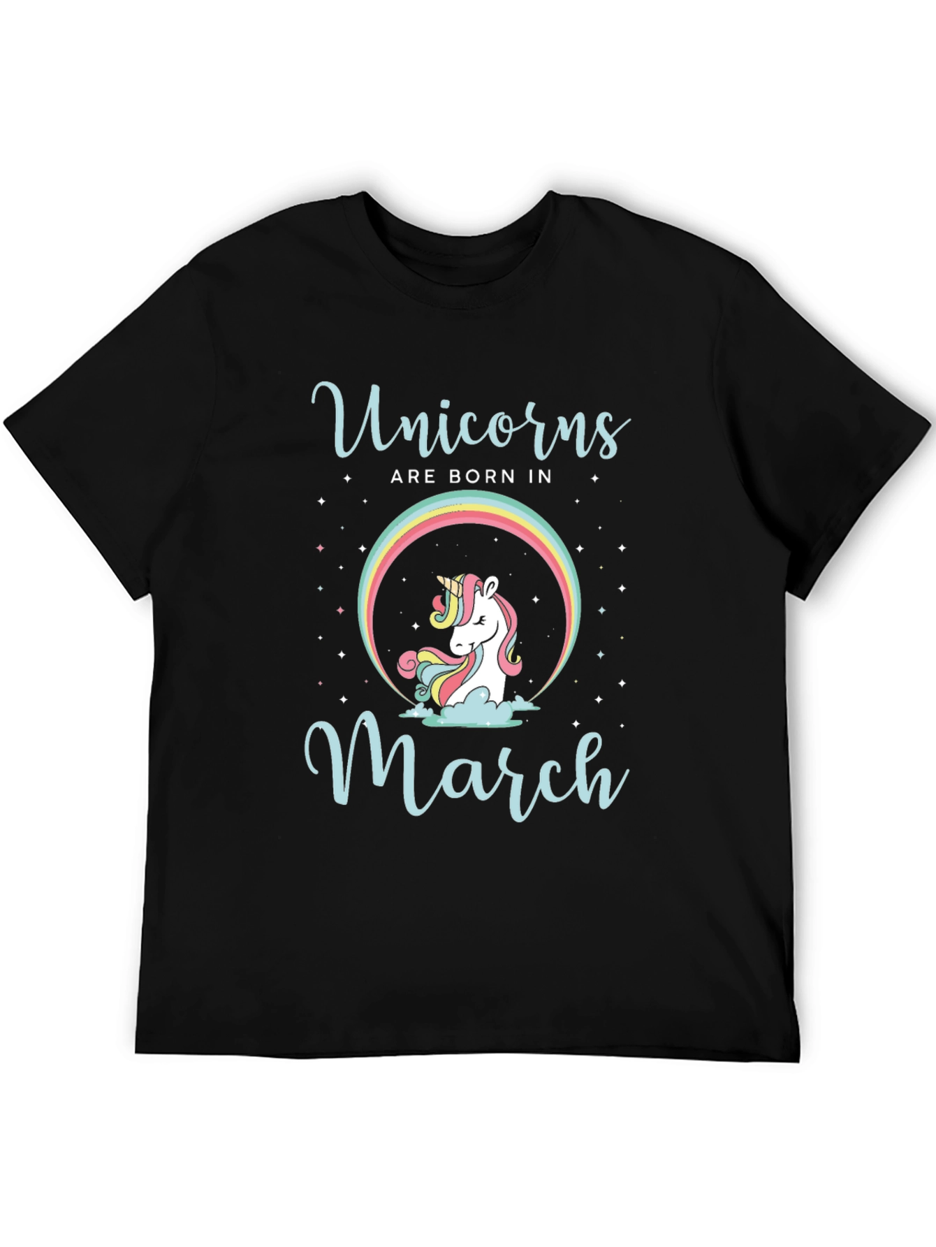 Unicorns Born in March T-Shirt