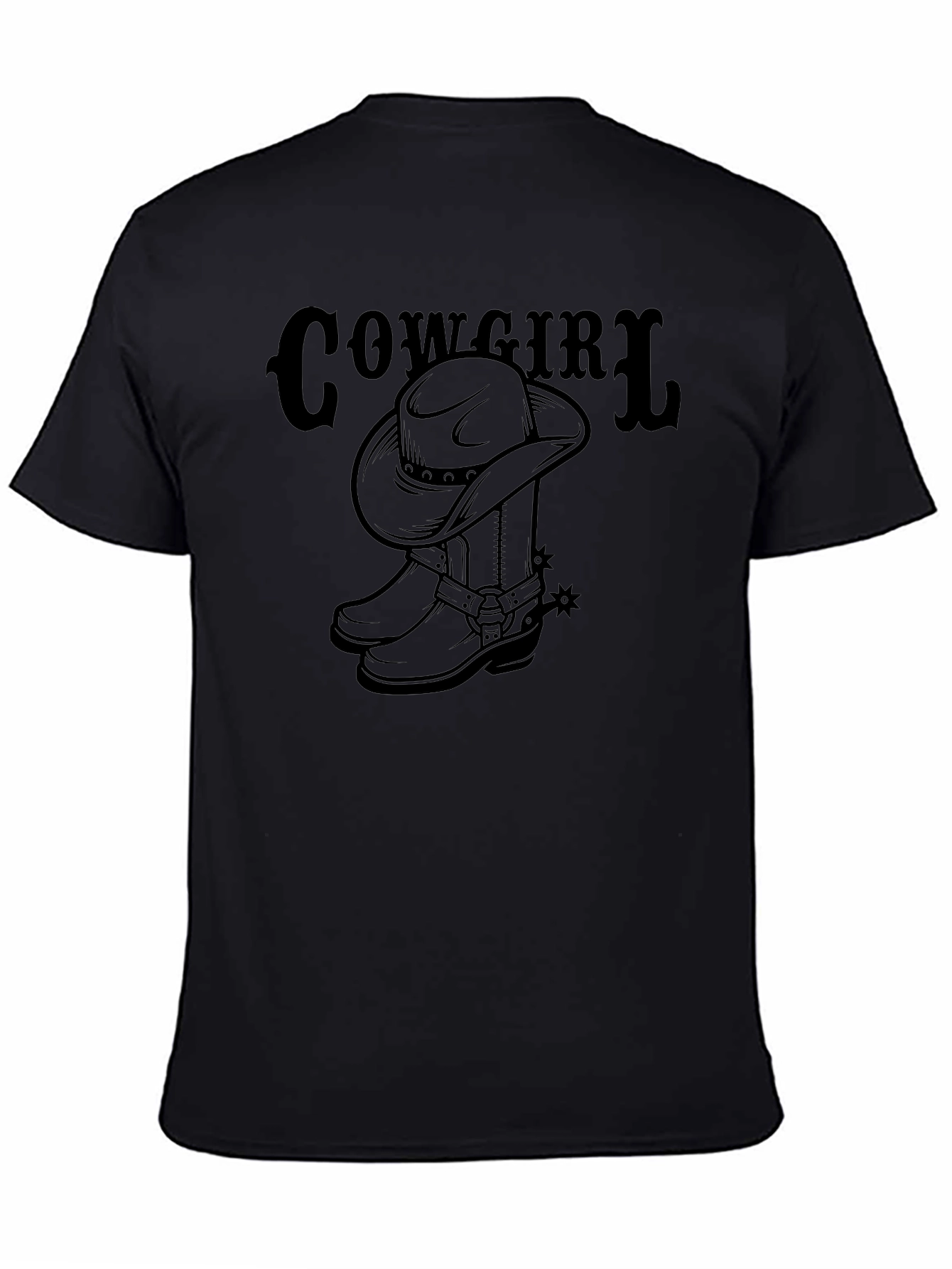 Cowgirl Hat & Boots Graphic T-Shirt