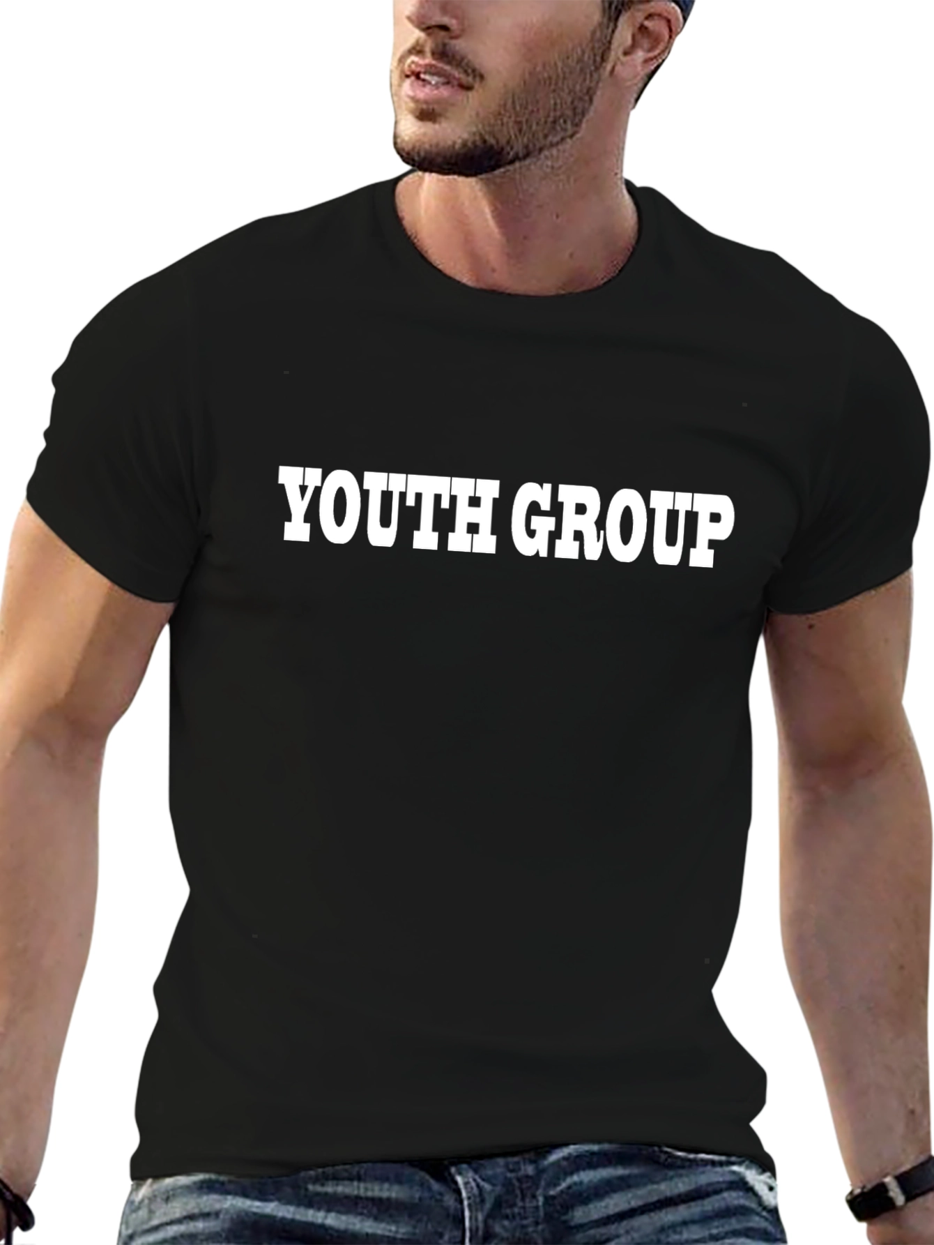 Youth Group T-Shirt - Black Cotton Blend