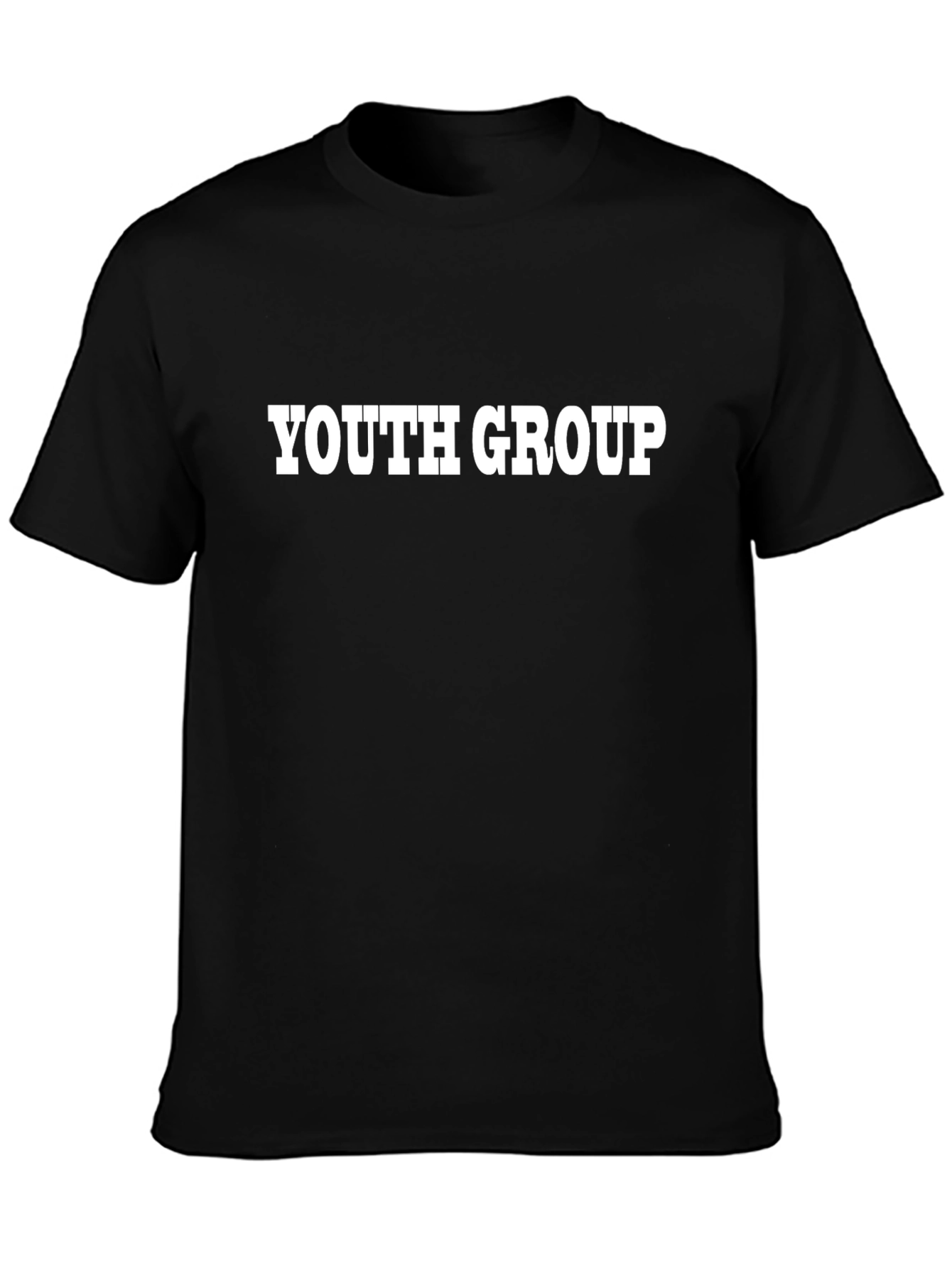 Youth Group T-Shirt - Black Cotton Blend
