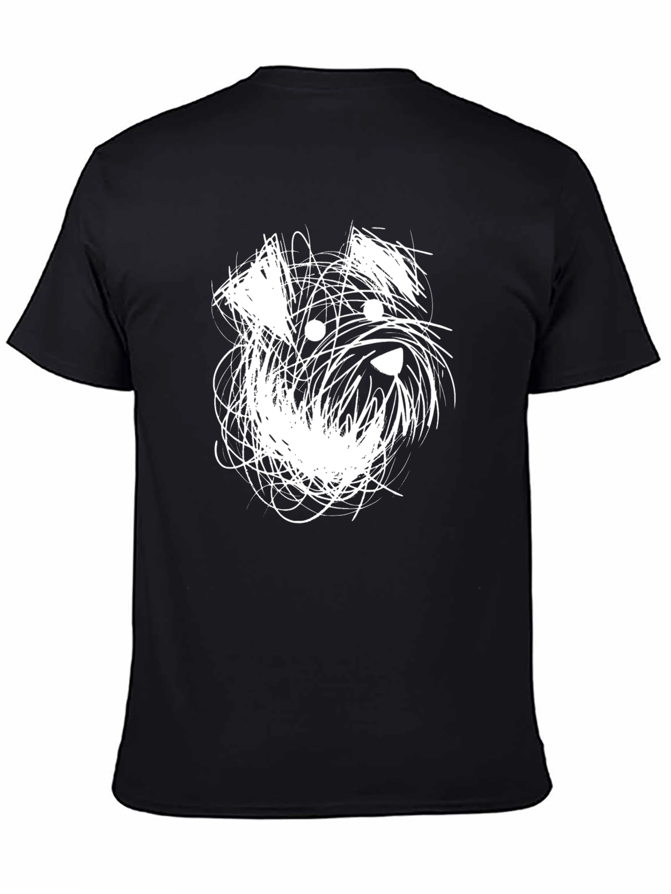 Abstract Schnauzer Dog Graphic T-Shirt