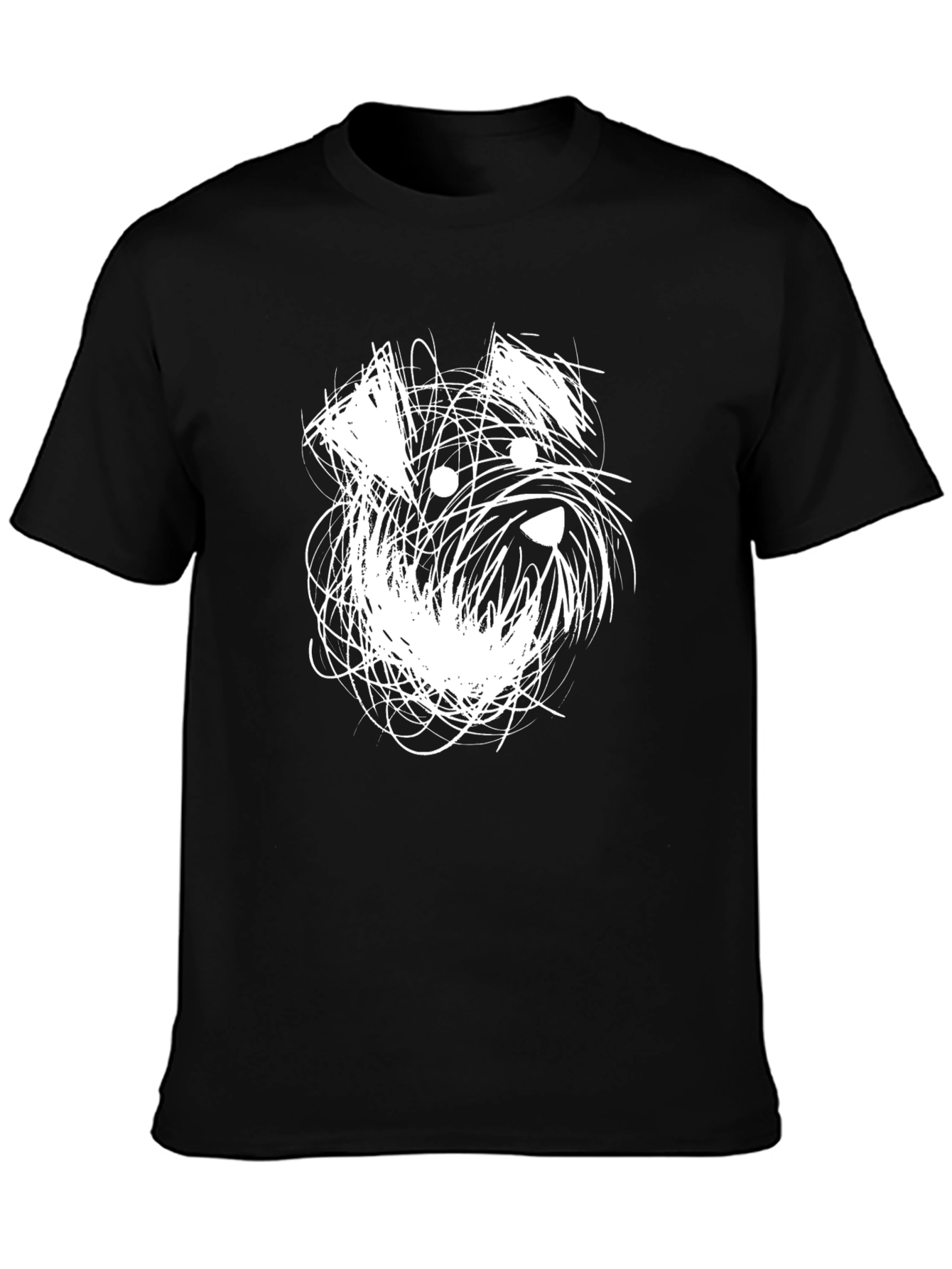 Abstract Schnauzer Dog Graphic T-Shirt