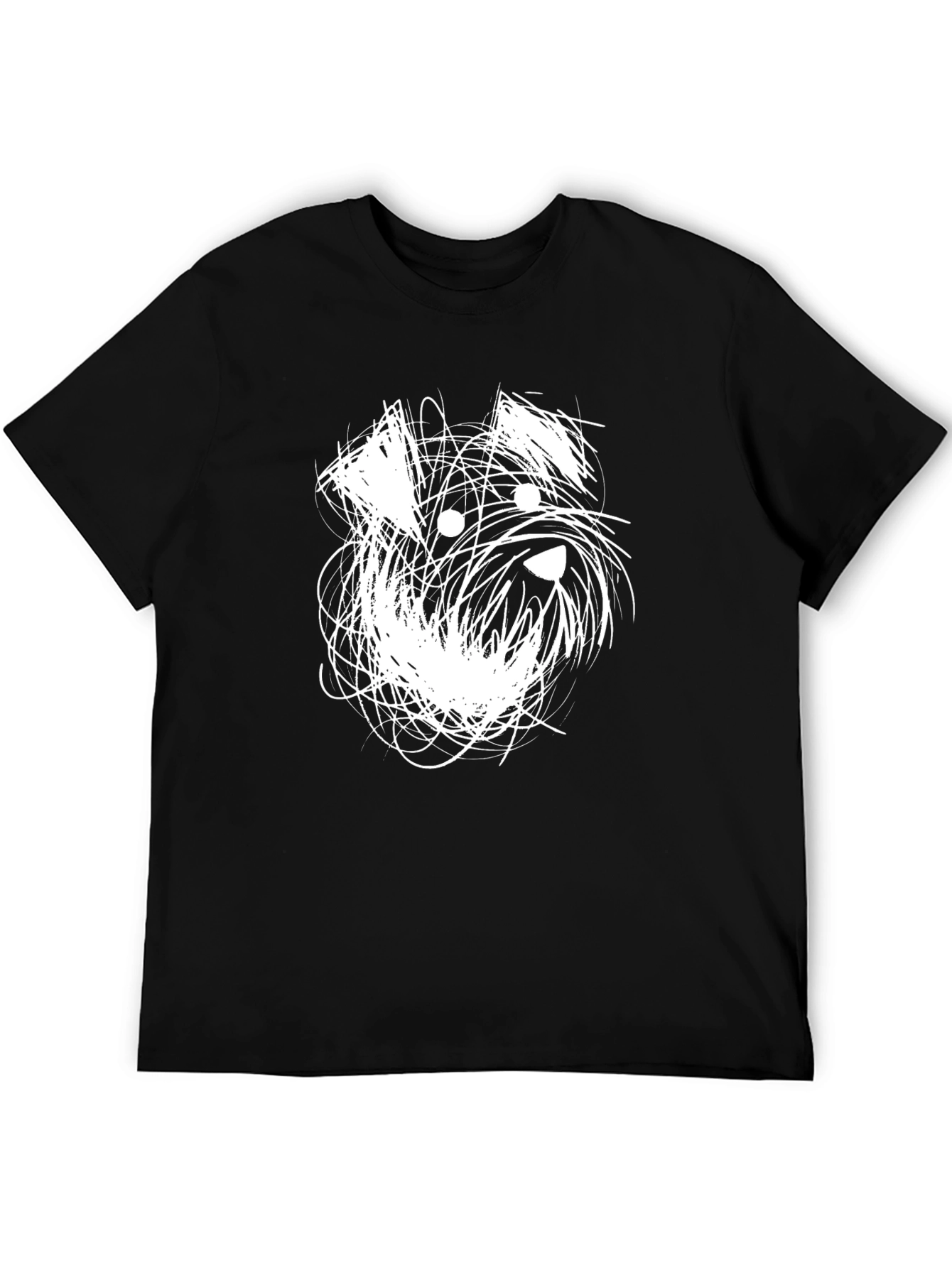 Abstract Schnauzer Dog Graphic T-Shirt