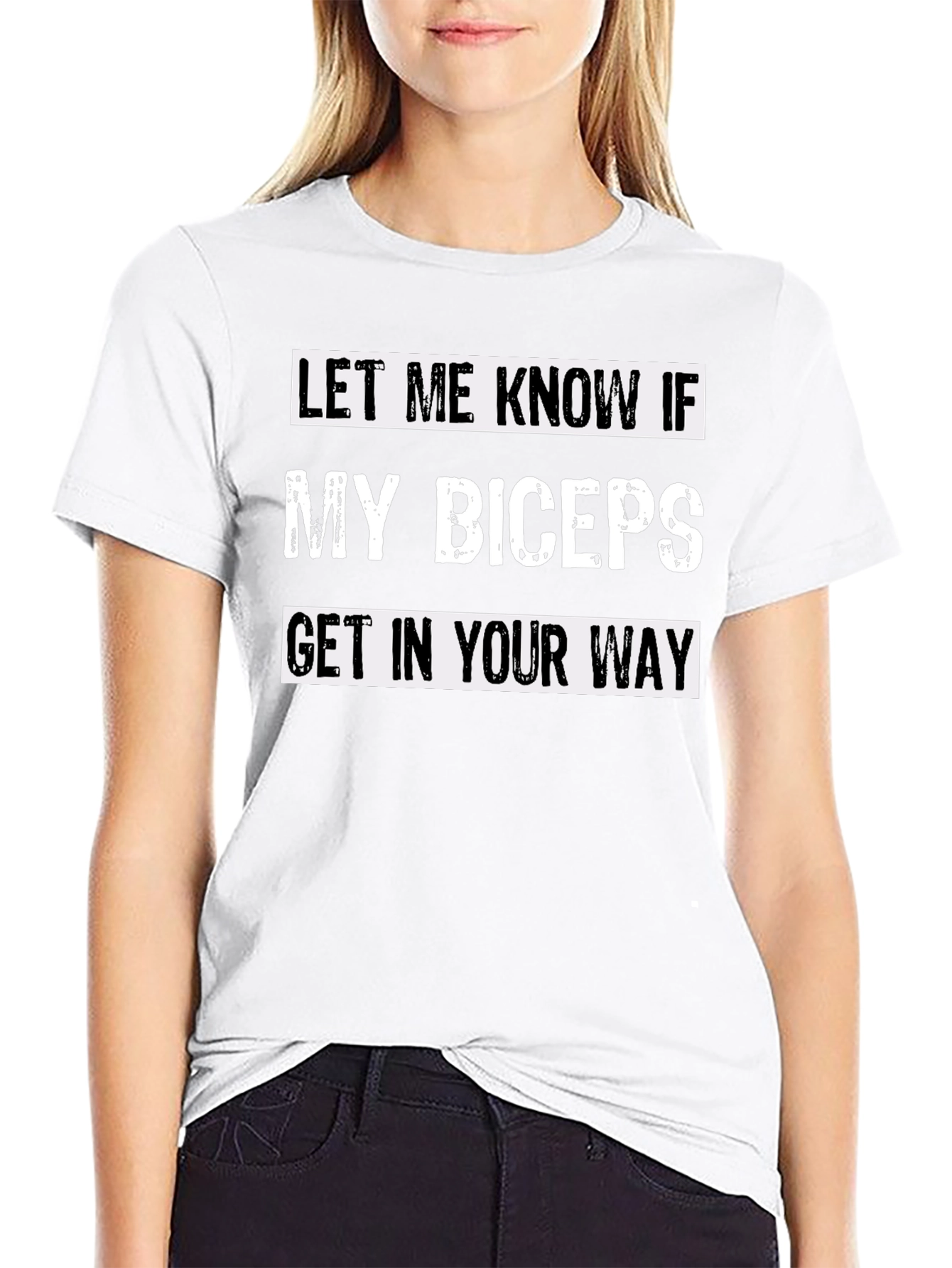 Funny Bicep T-Shirt - Let Me Know