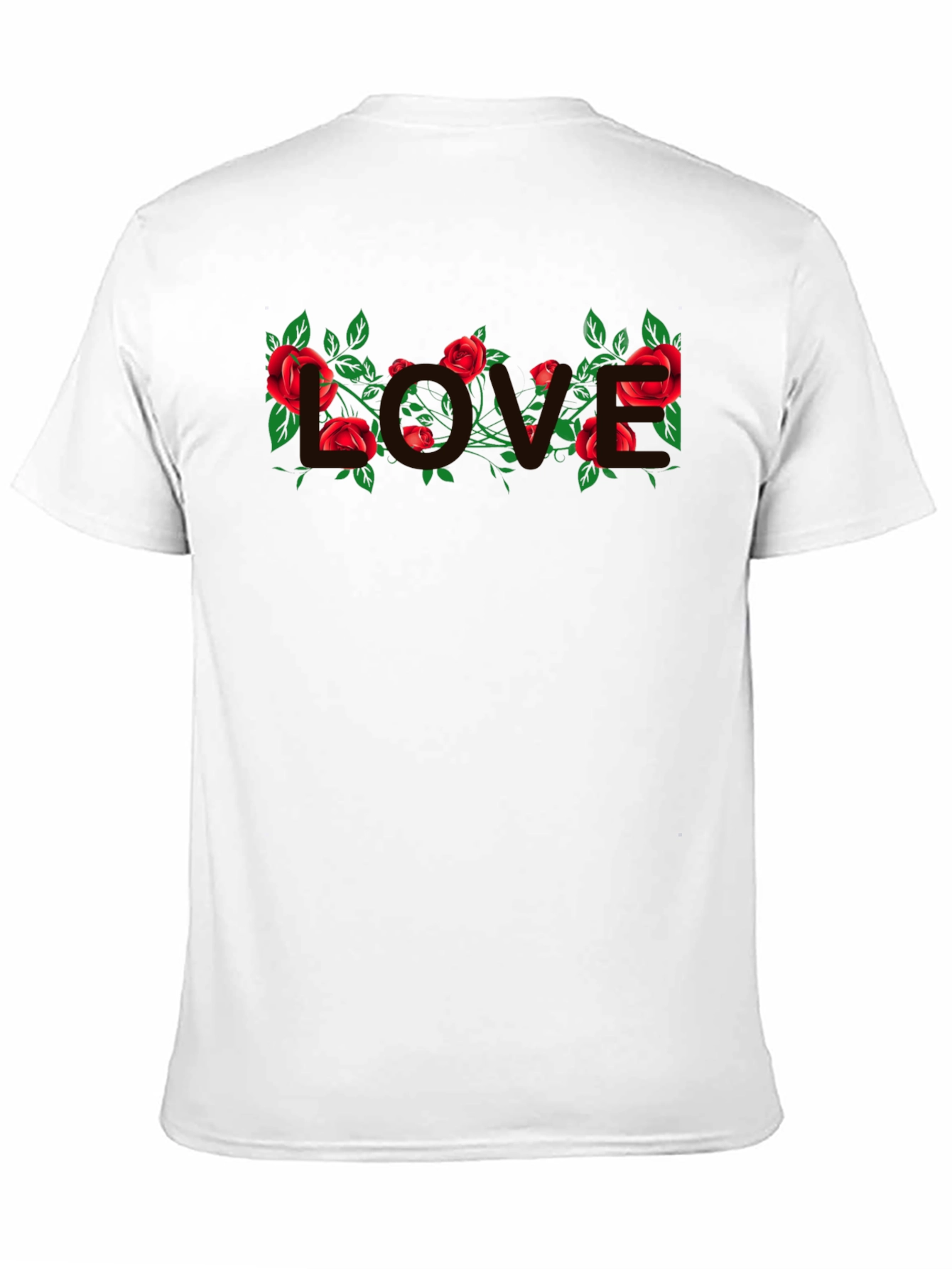 Floral LOVE T-Shirt - Black