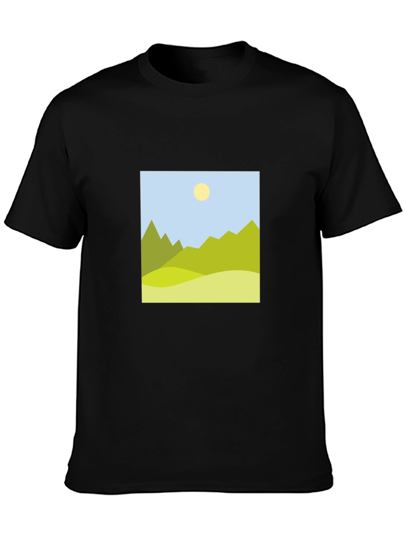 Mountain View Graphic Black T-Shirt