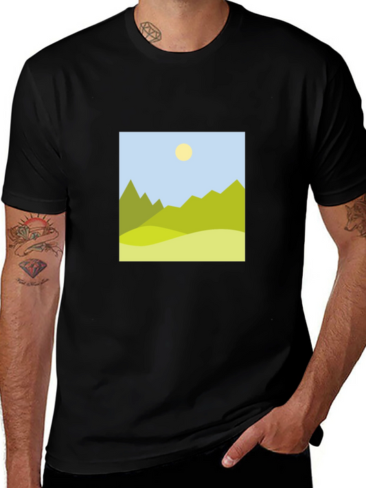 Mountain View Graphic Black T-Shirt