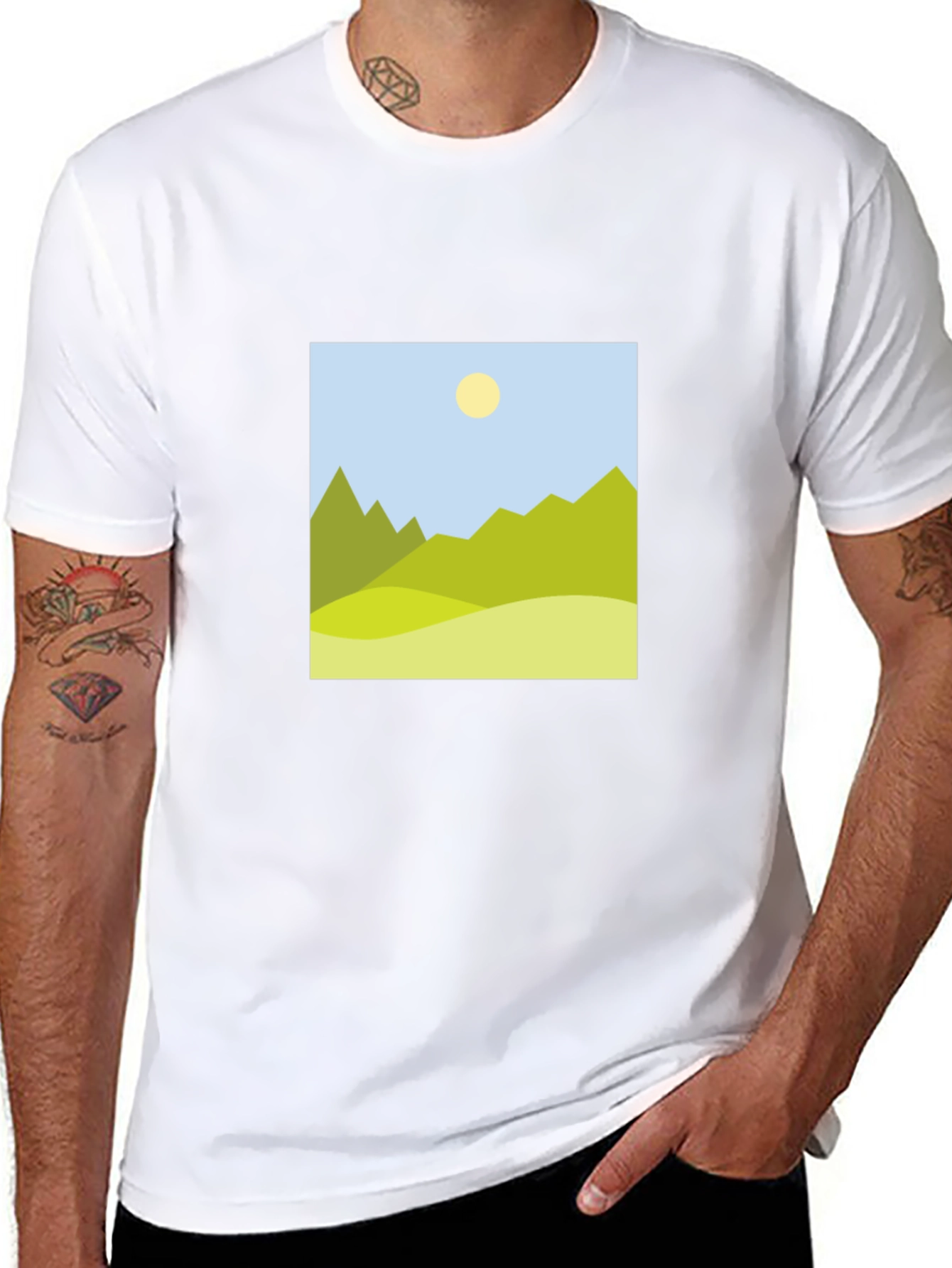 Mountain View Graphic Black T-Shirt