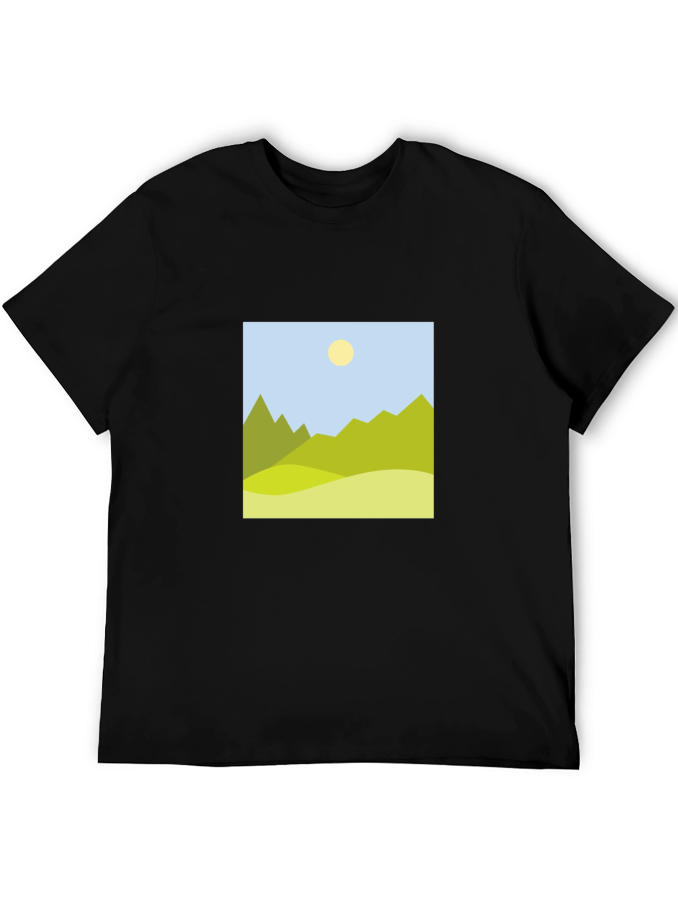 Mountain View Graphic Black T-Shirt