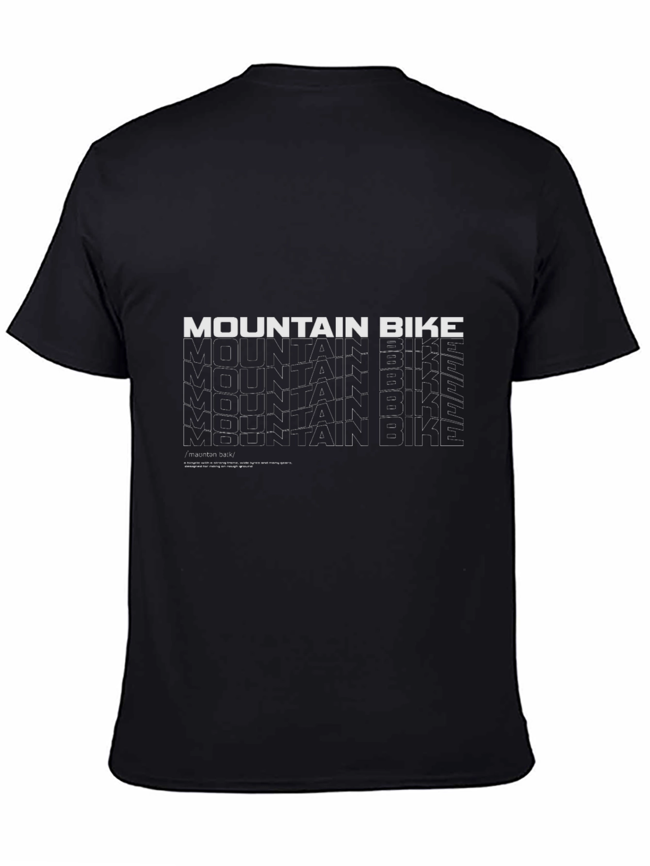 Mountain Bike Graphic Tee - Black