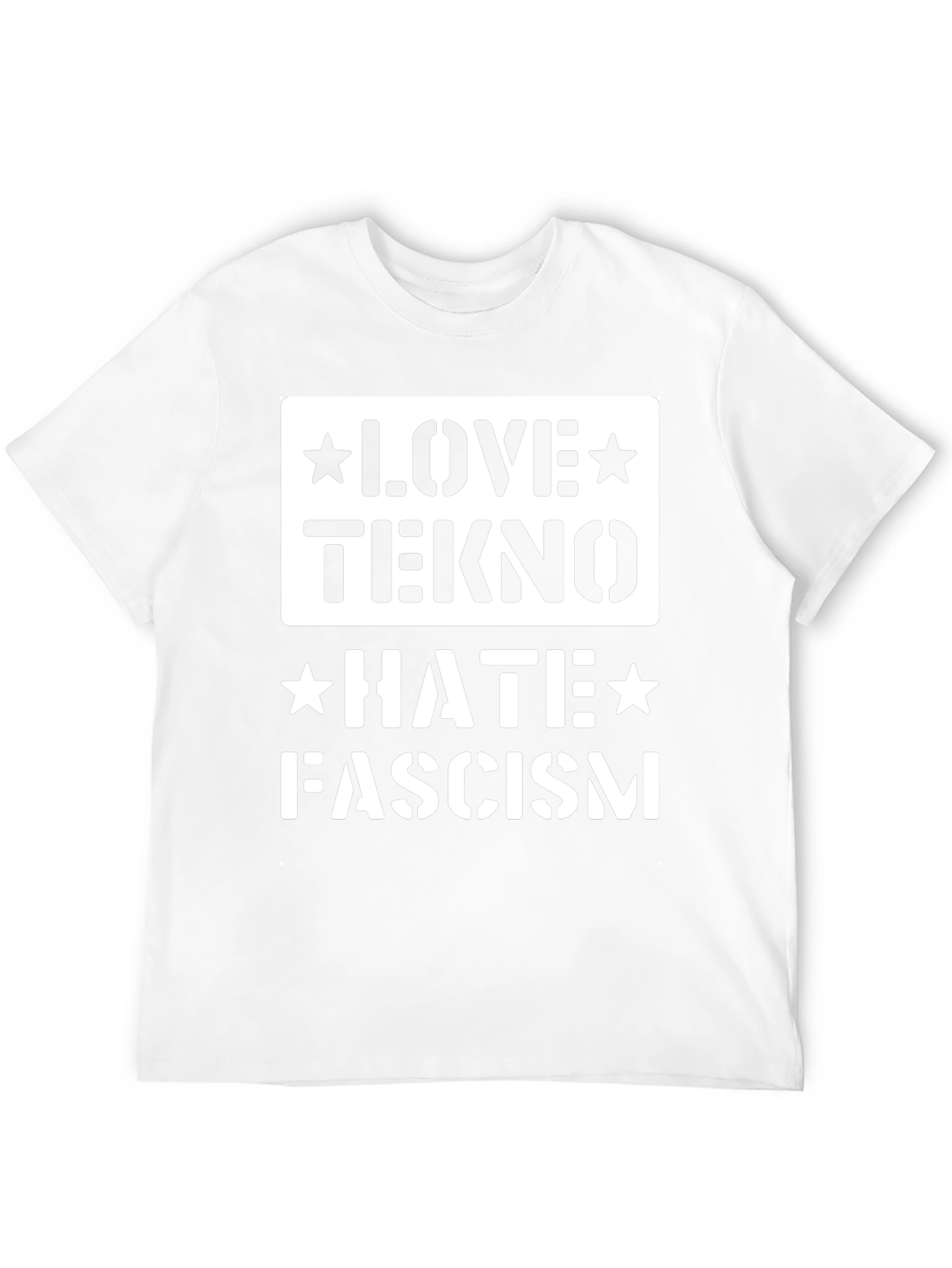 Love Tekno Hate Fascism Graphic Tee