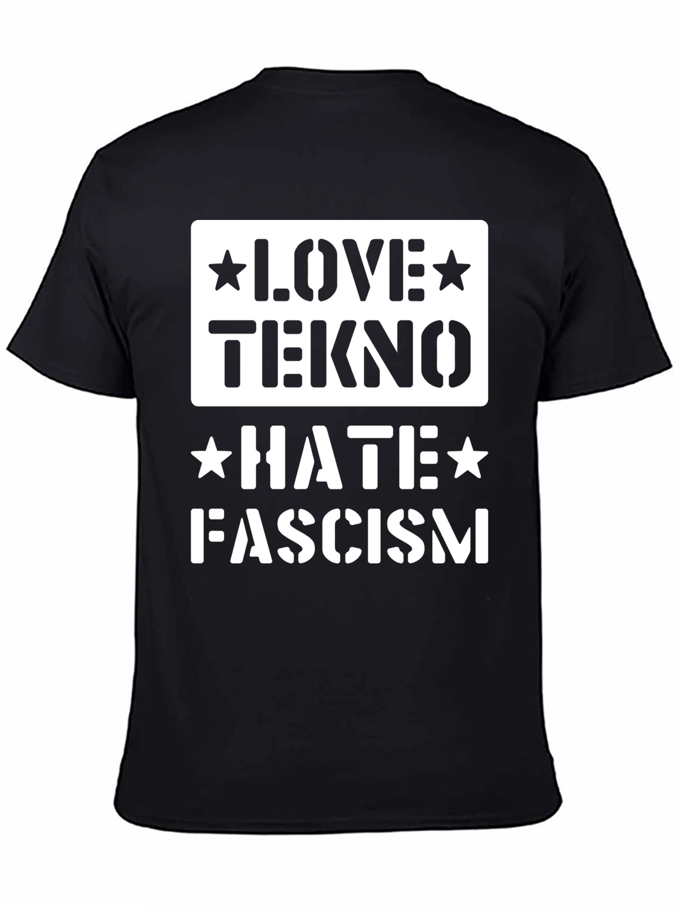 Love Tekno Hate Fascism Graphic Tee