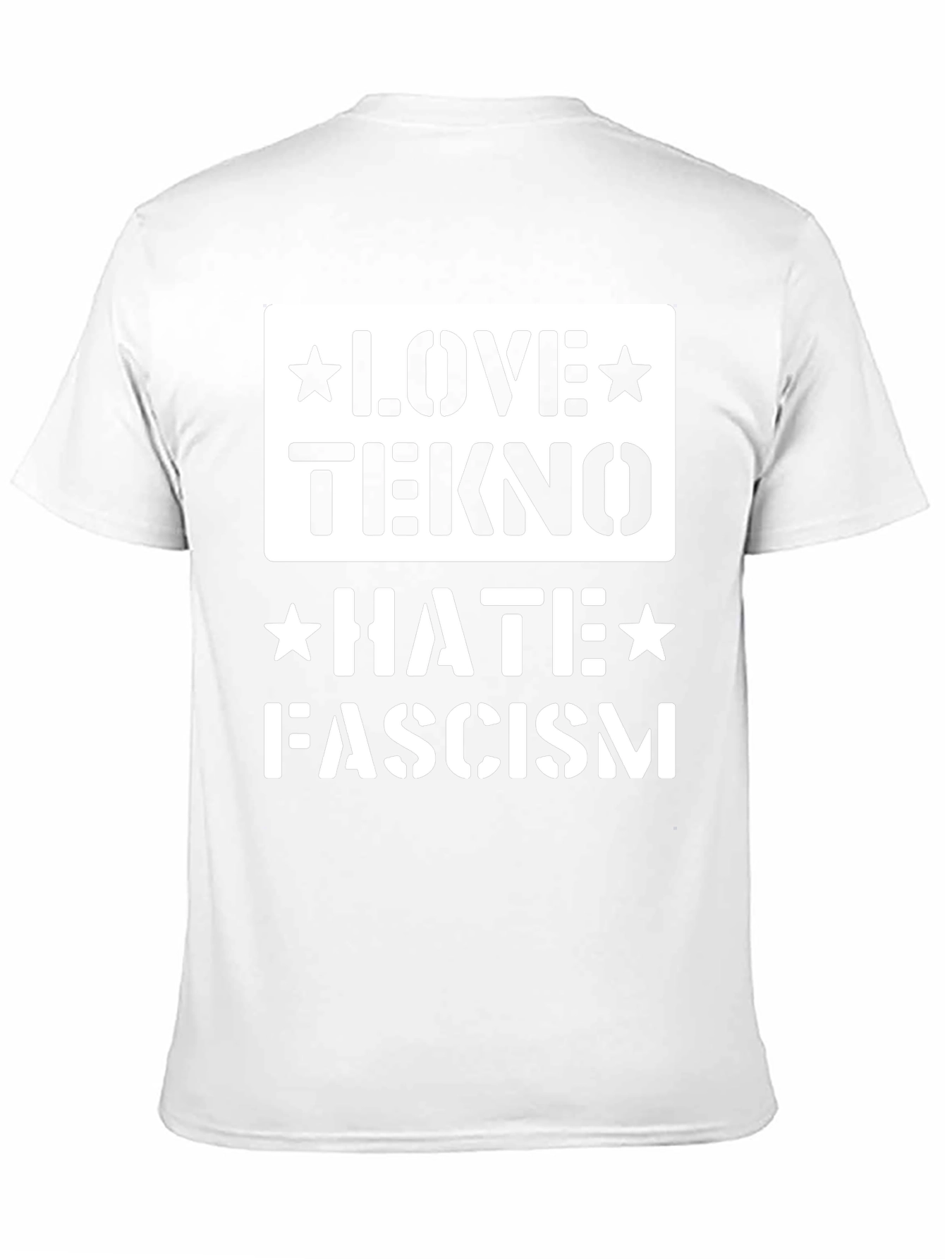 Love Tekno Hate Fascism Graphic Tee