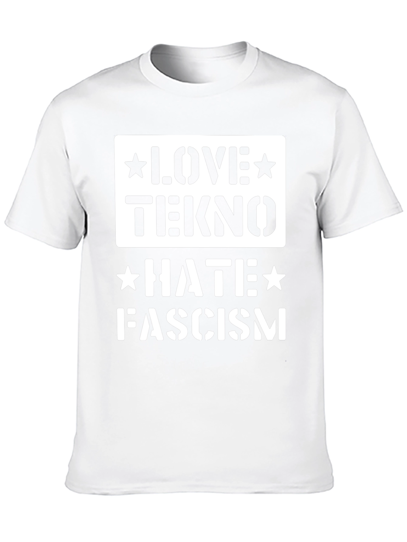 Love Tekno Hate Fascism Graphic Tee
