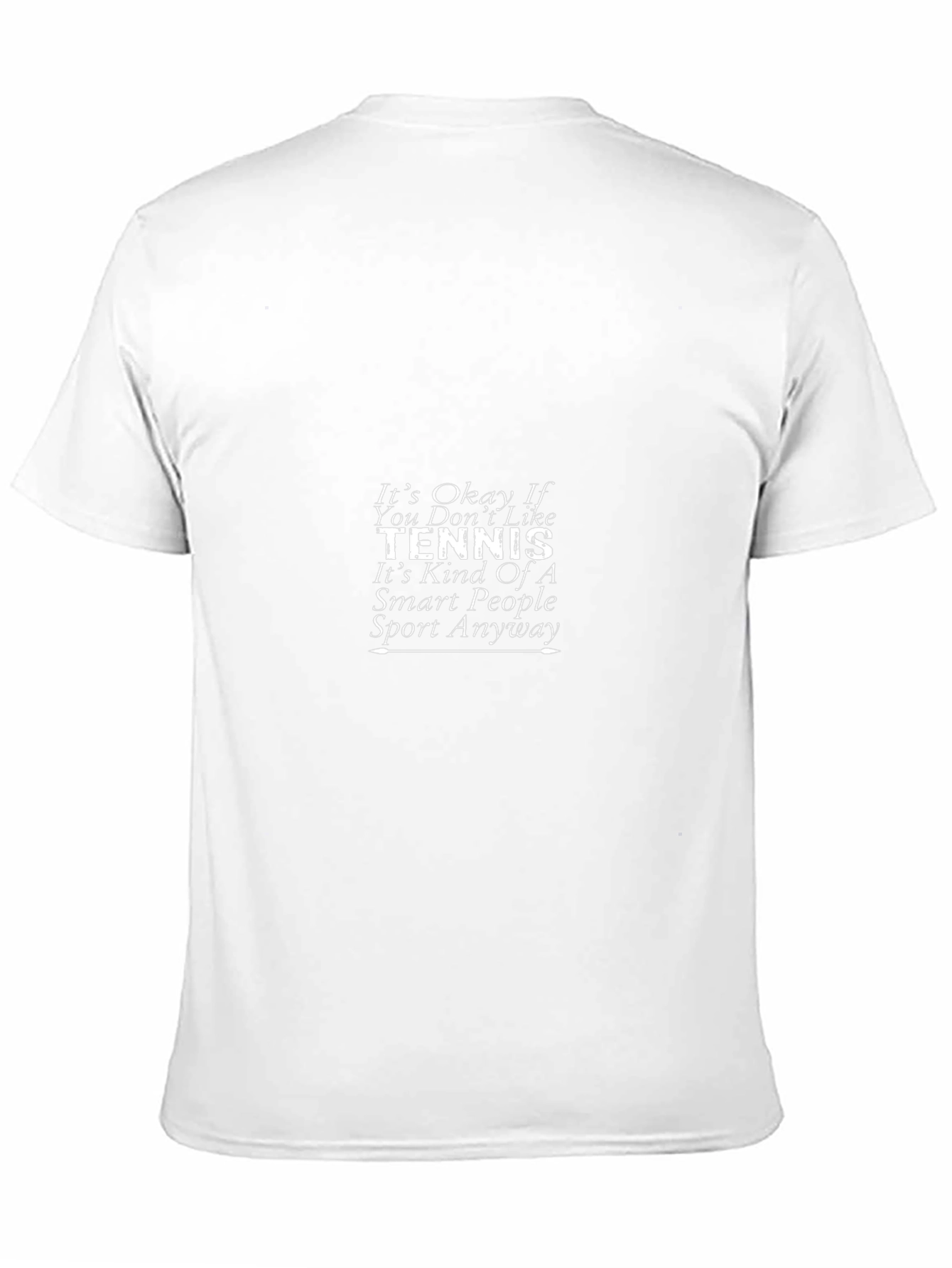 Smart People Tennis Black T-Shirt