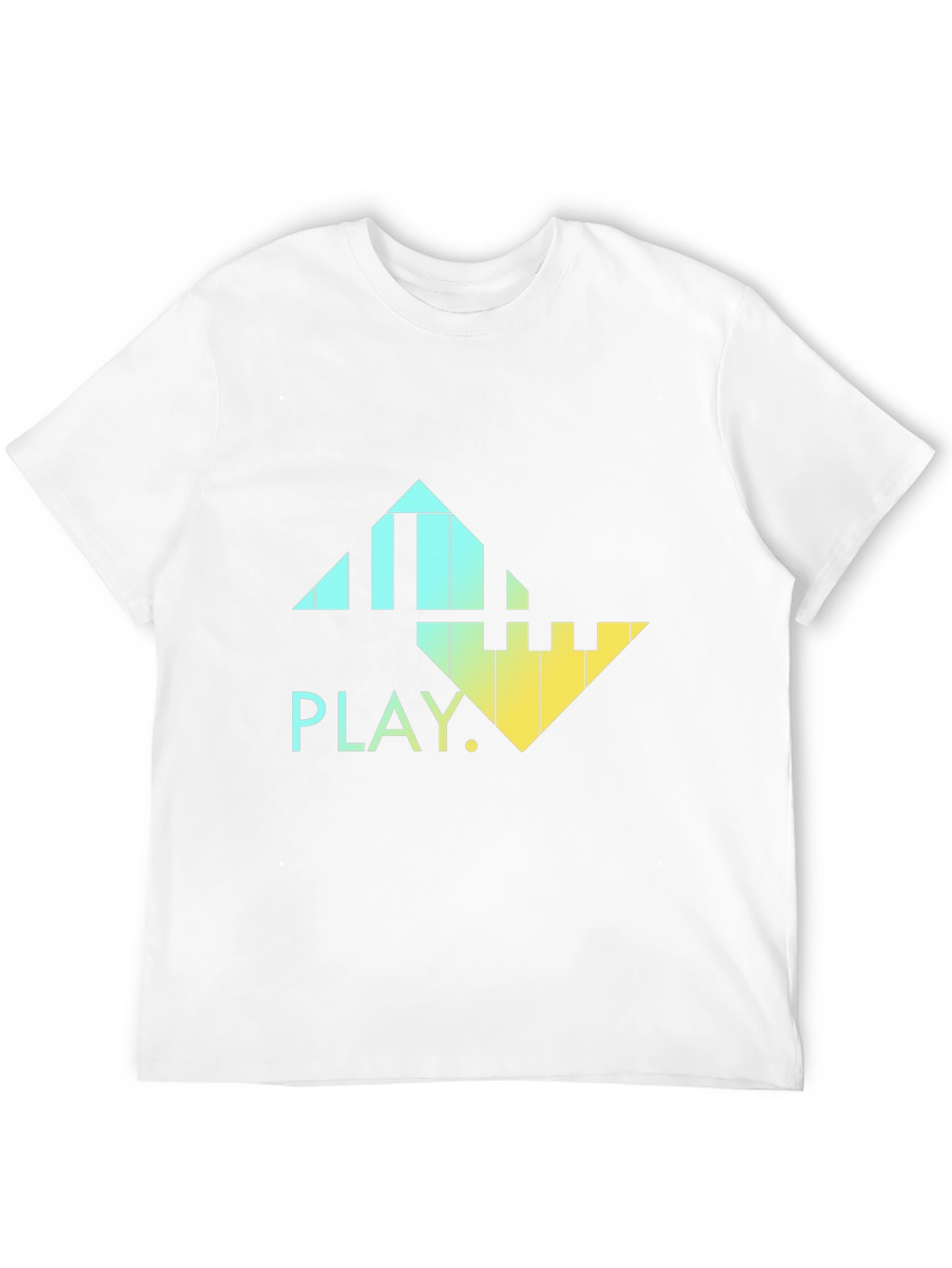 Gradient Piano Keys T-Shirt - PLAY Music Tee