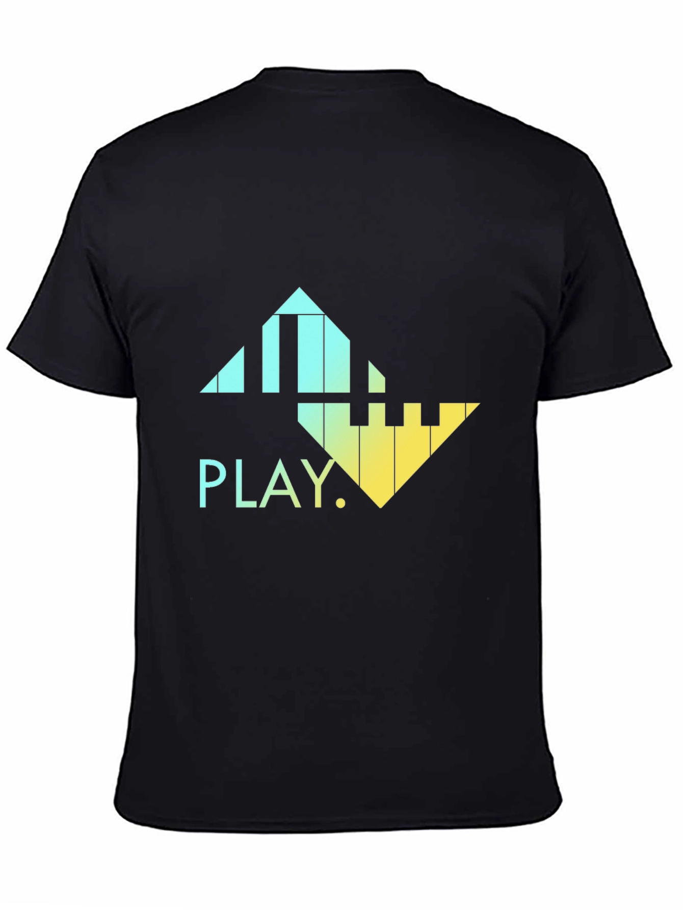 Gradient Piano Keys T-Shirt - PLAY Music Tee