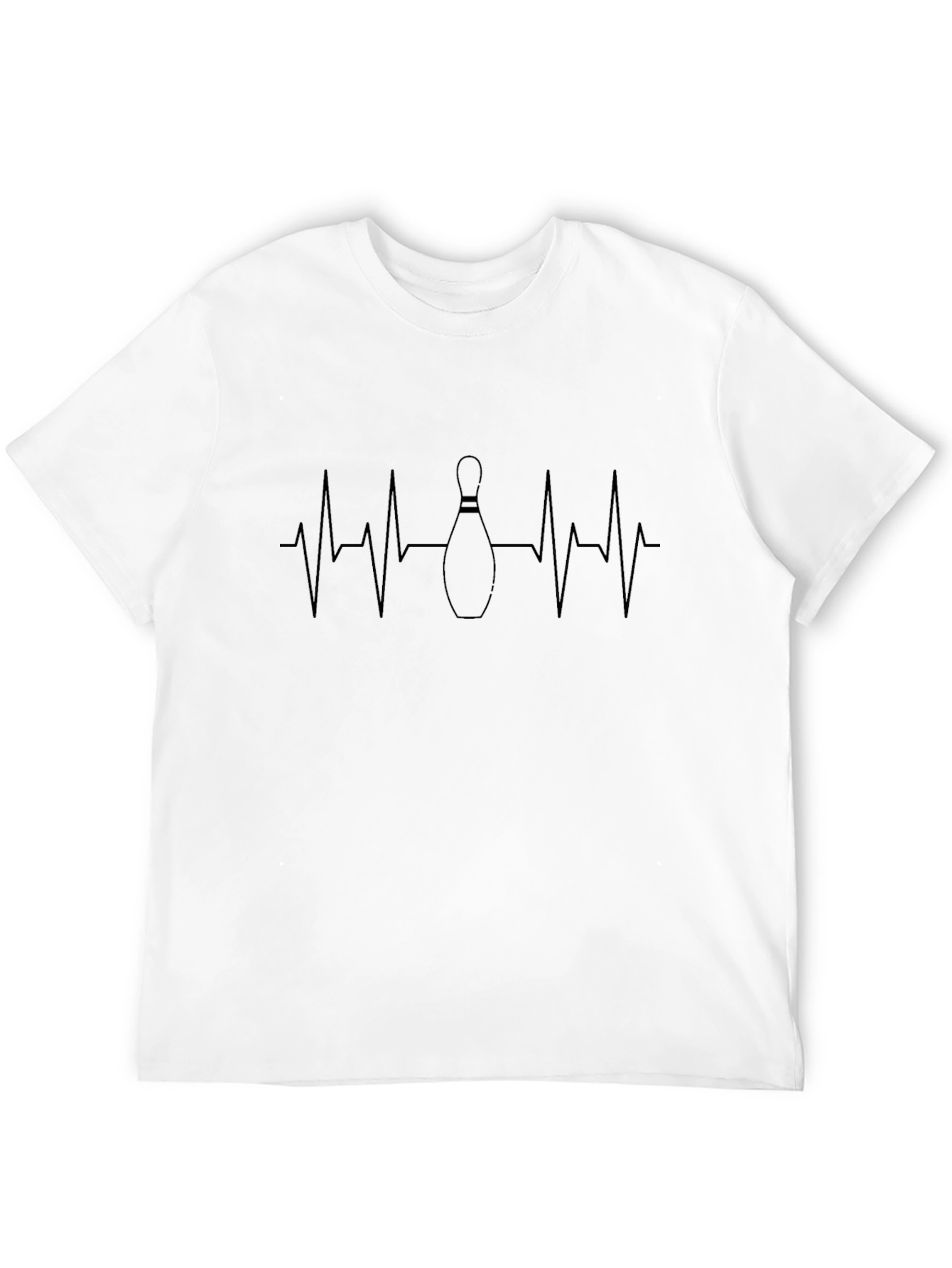Bowling Heartbeat T-Shirt - Strike Your Style!