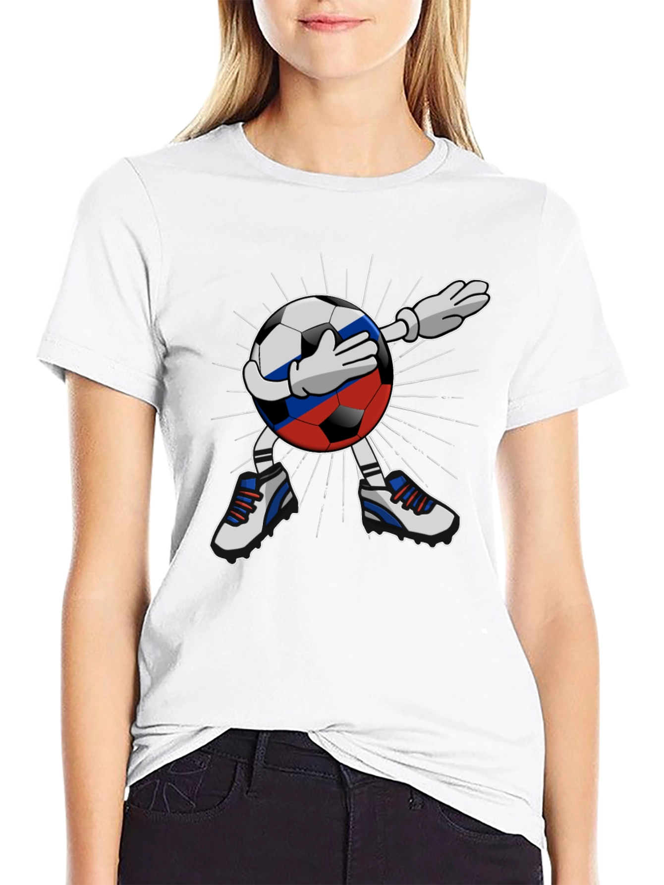 Russia Soccer Dabbing T-Shirt