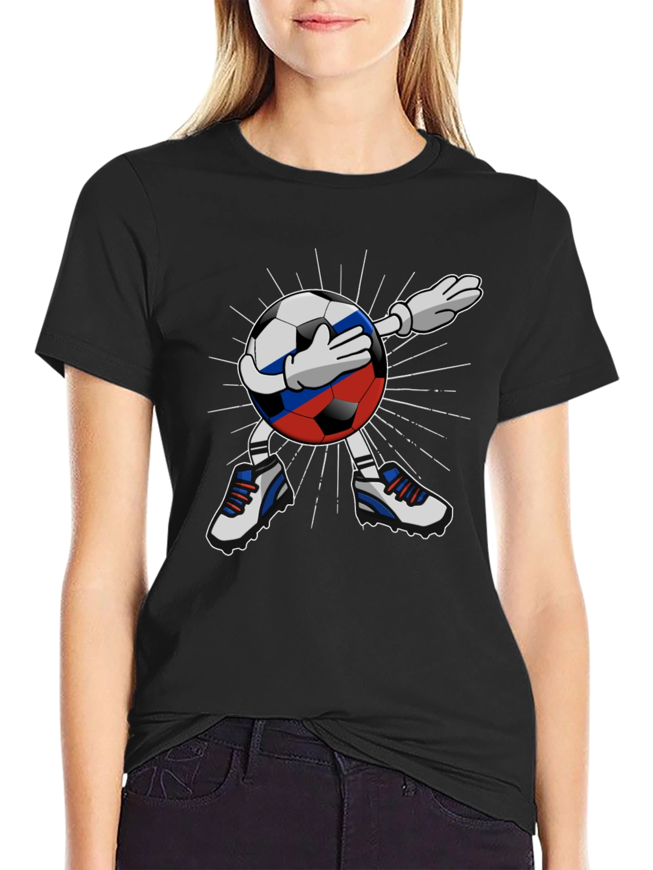 Russia Soccer Dabbing T-Shirt