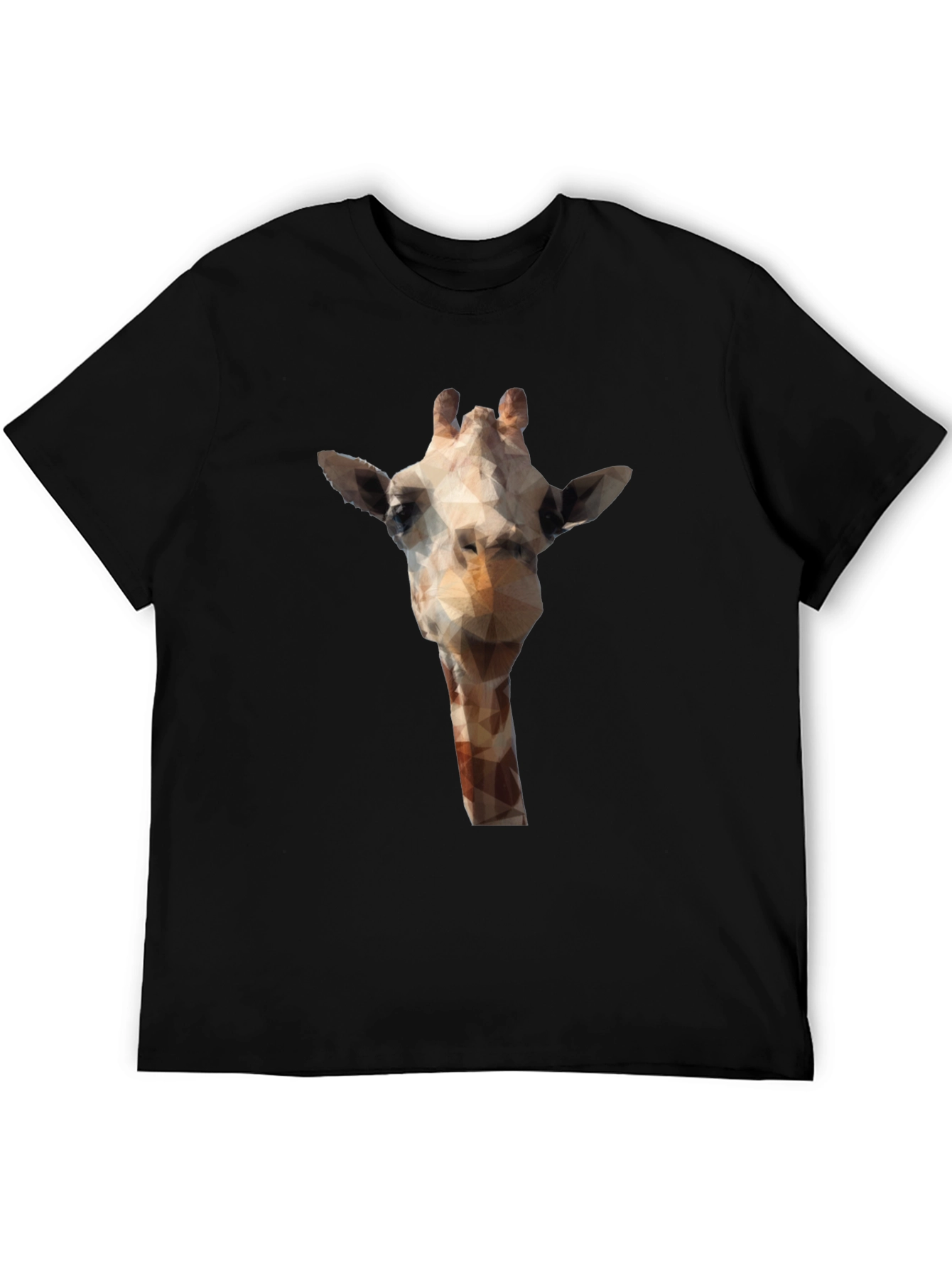 Geometric Giraffe T-Shirt - Modern Animal Print Tee
