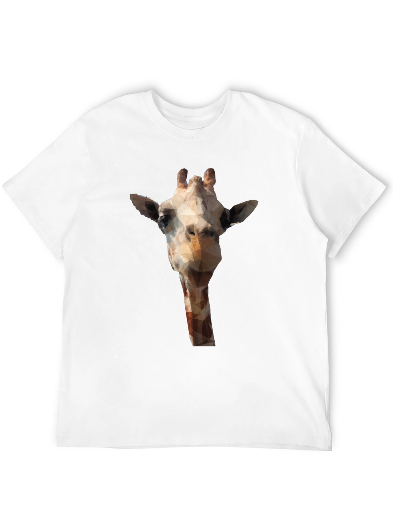 Geometric Giraffe T-Shirt - Modern Animal Print Tee