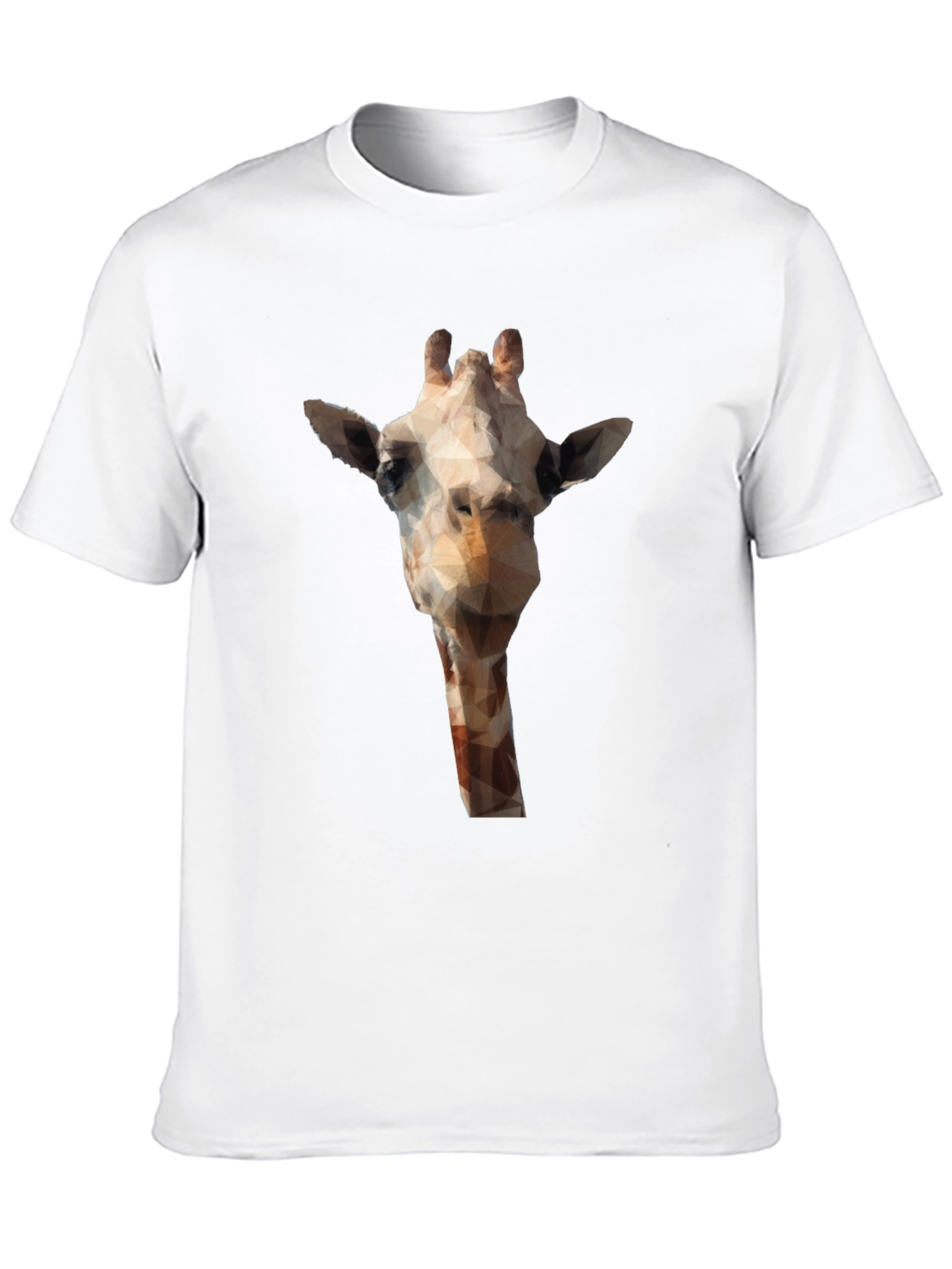 Geometric Giraffe T-Shirt - Modern Animal Print Tee