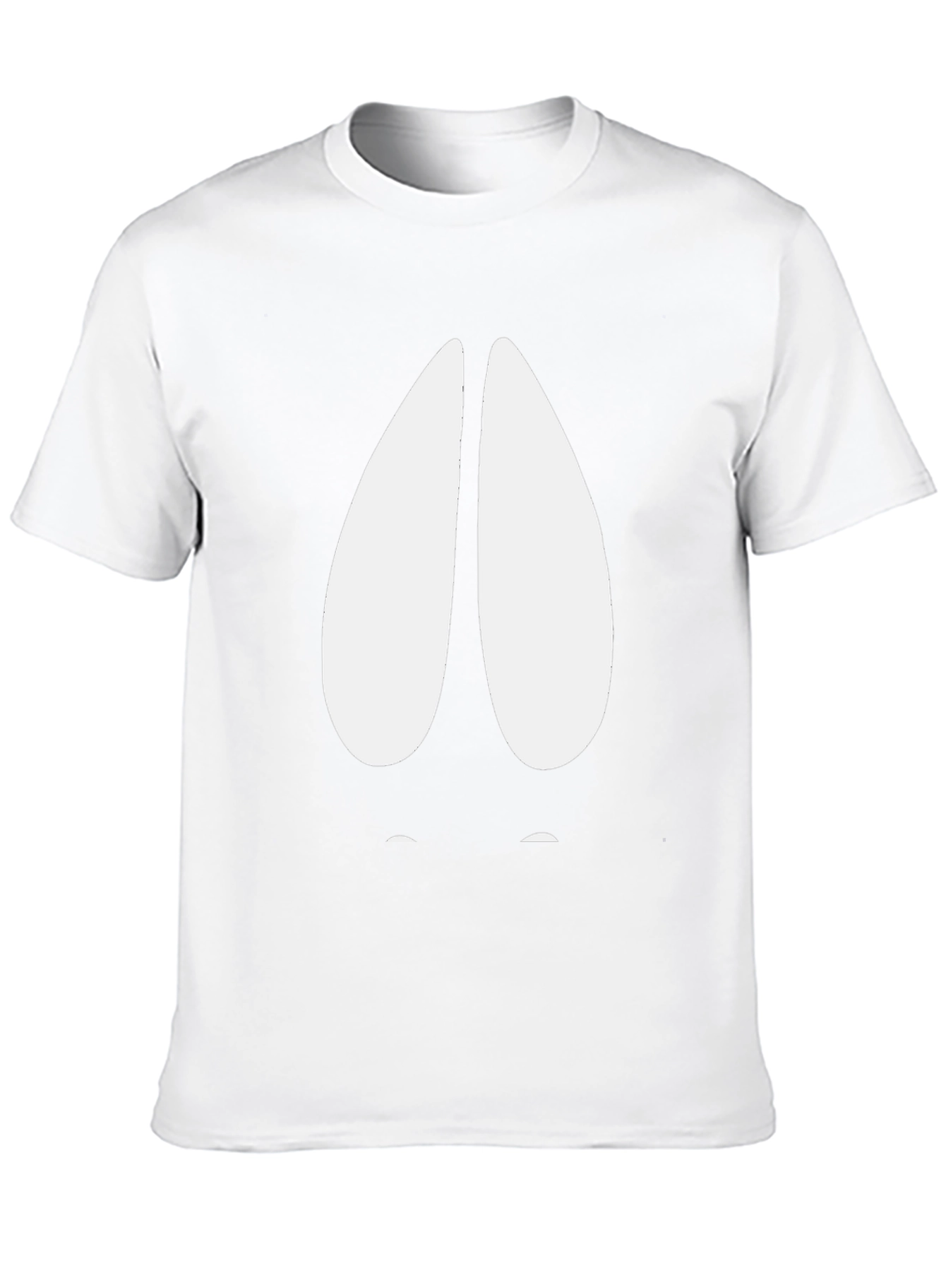 Humorous Black T-Shirt with Cartoon Hoof Print