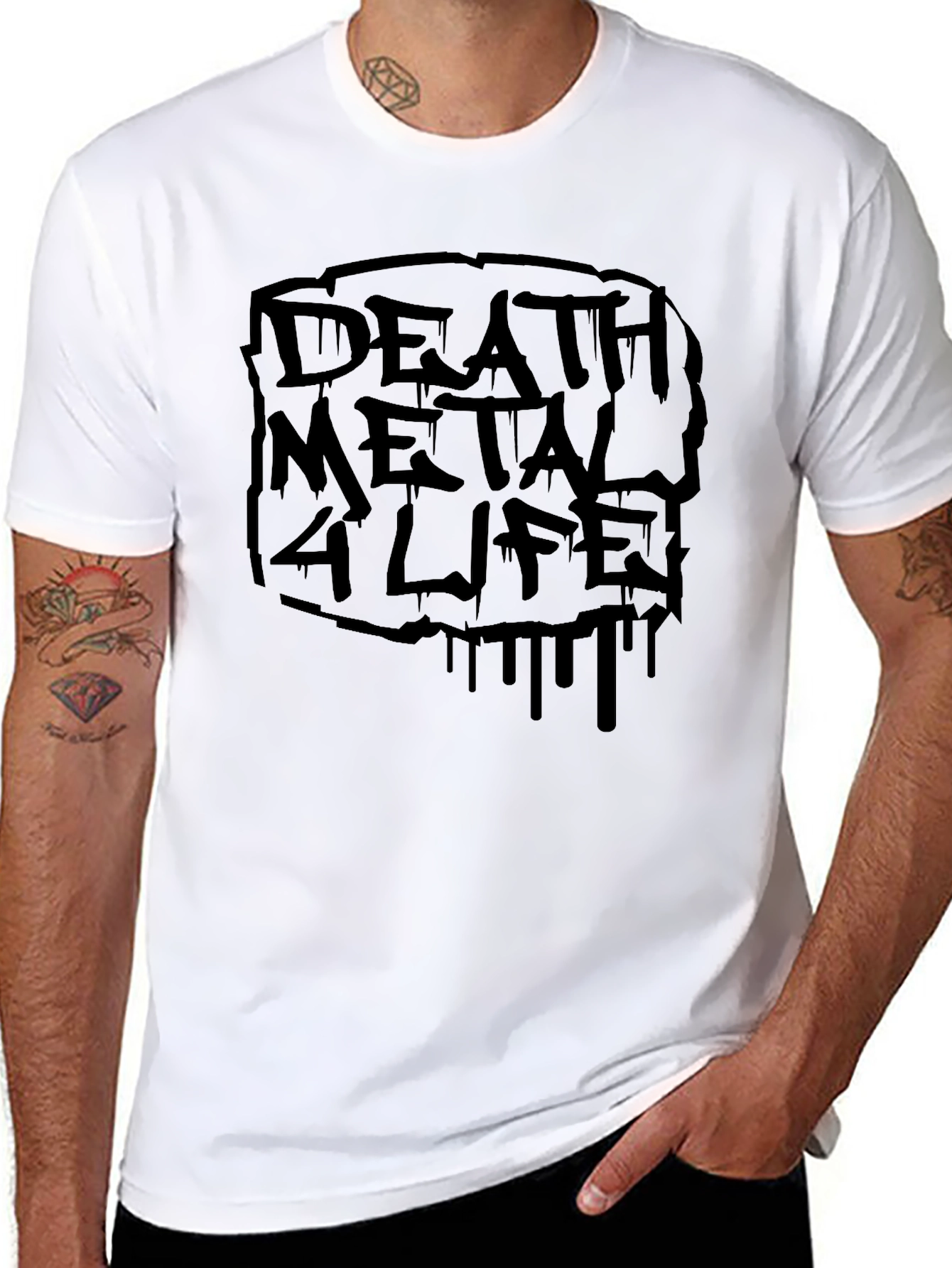 Death Metal 4 Life Graphic Tee