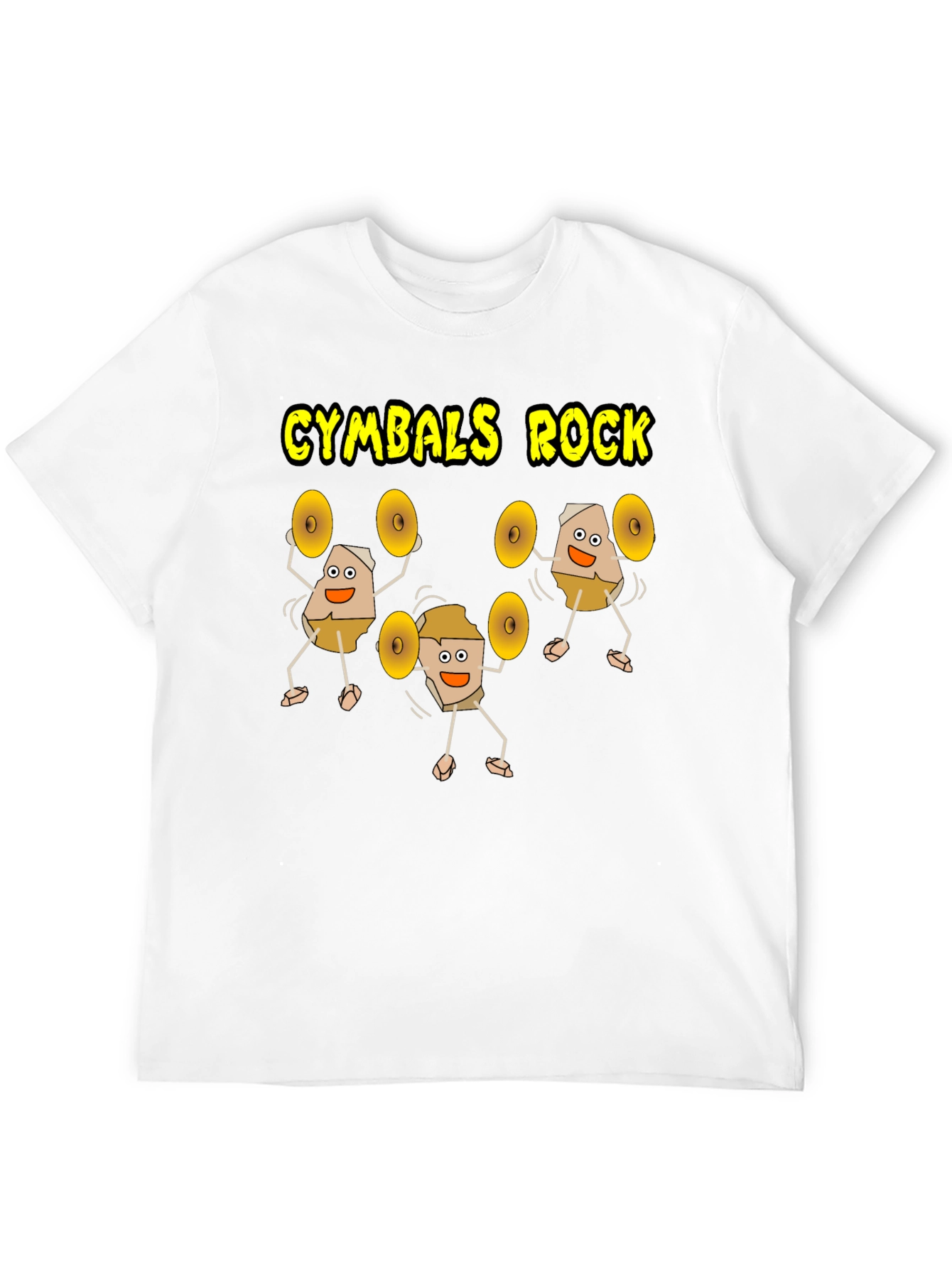 Cymbals Rock Graphic T-Shirt - Black Cotton Tee