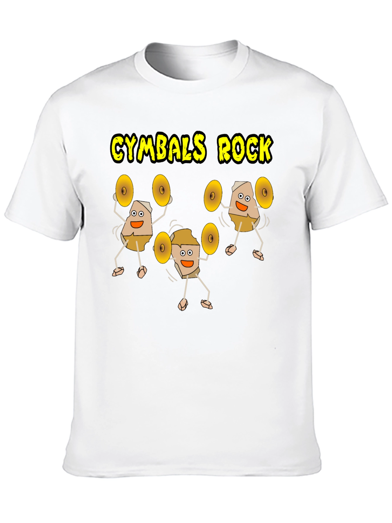 Cymbals Rock Graphic T-Shirt - Black Cotton Tee