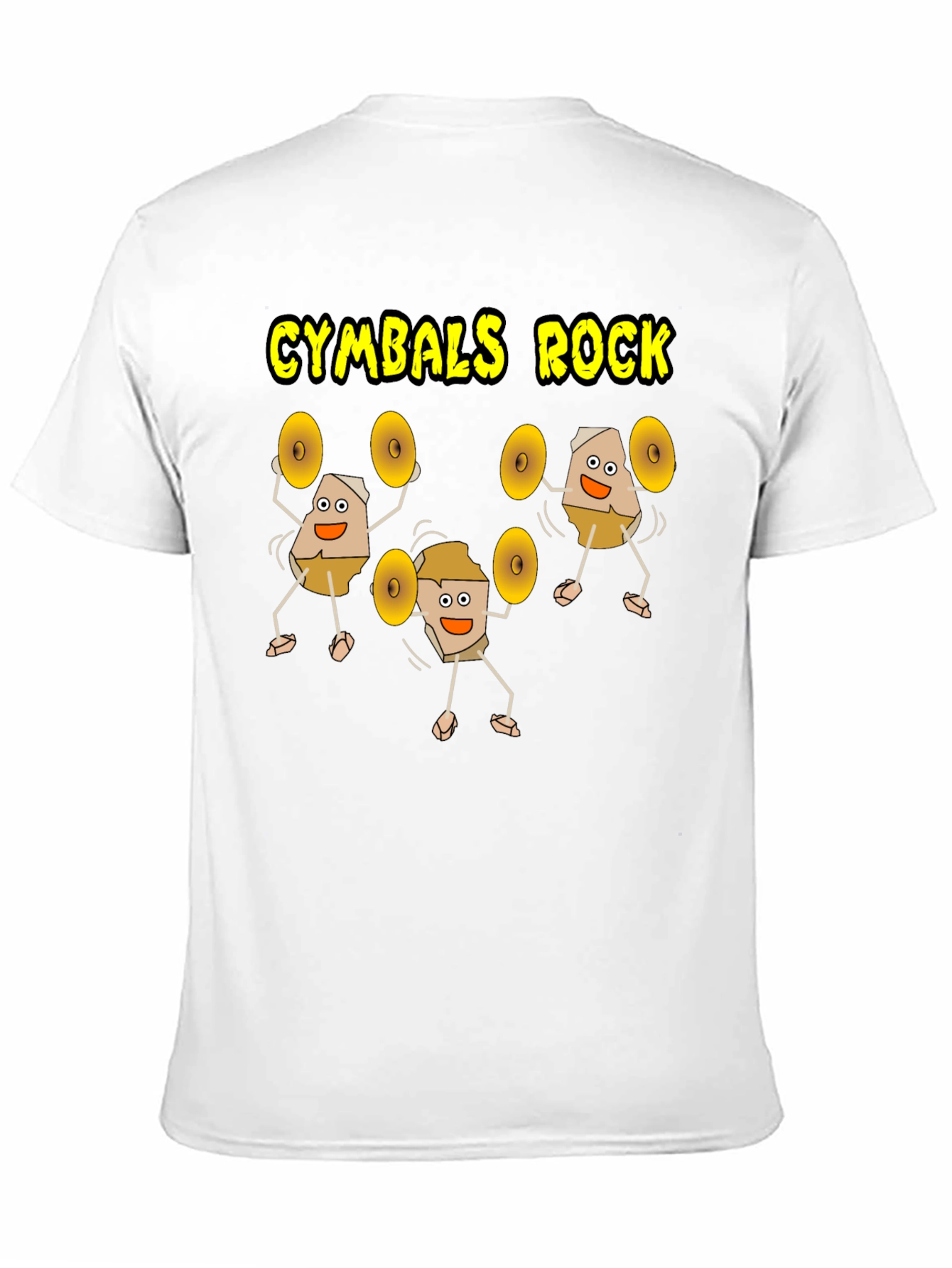 Cymbals Rock Graphic T-Shirt - Black Cotton Tee