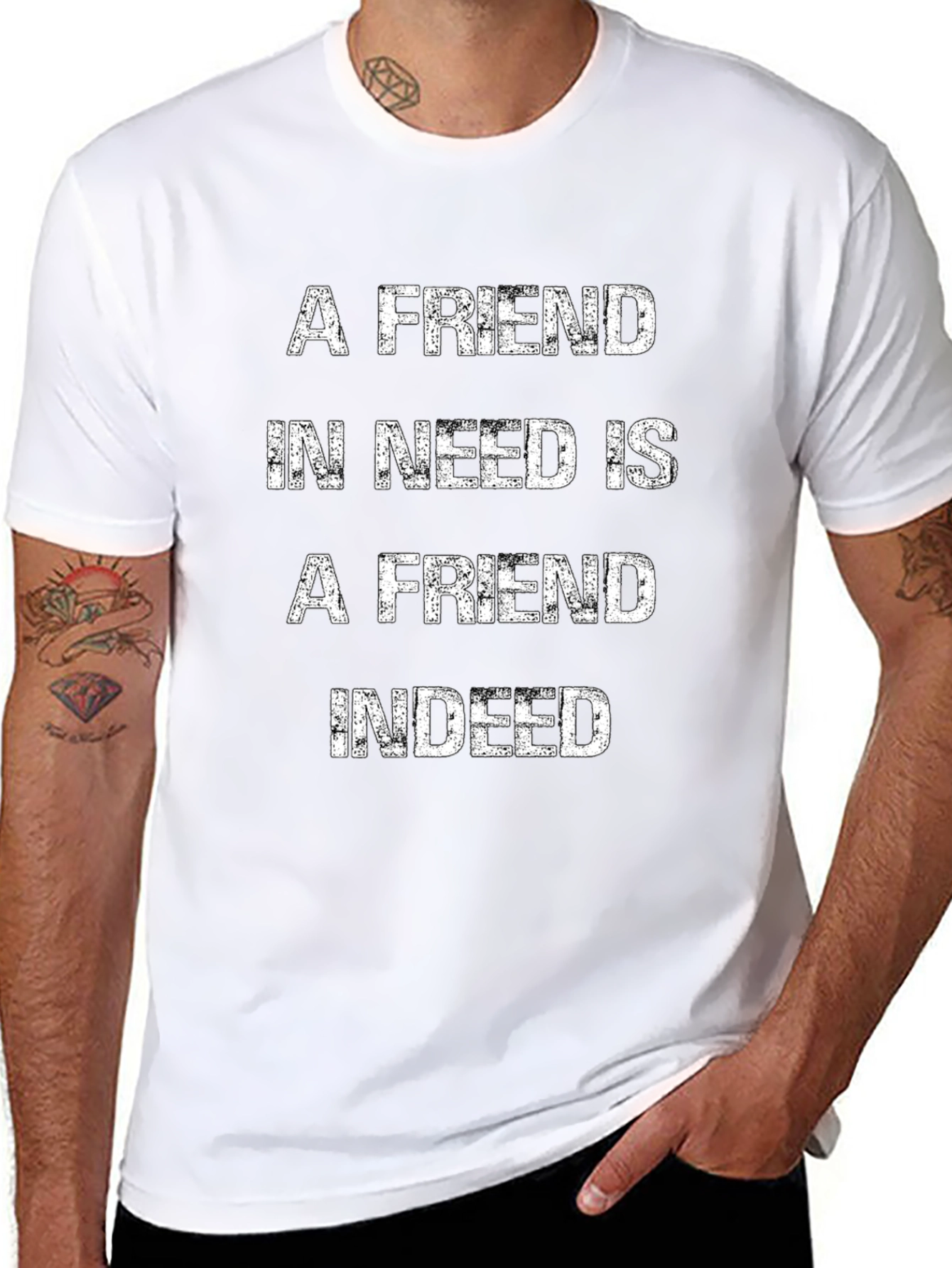 A Friend in Need T-Shirt - Premium Cotton Blend