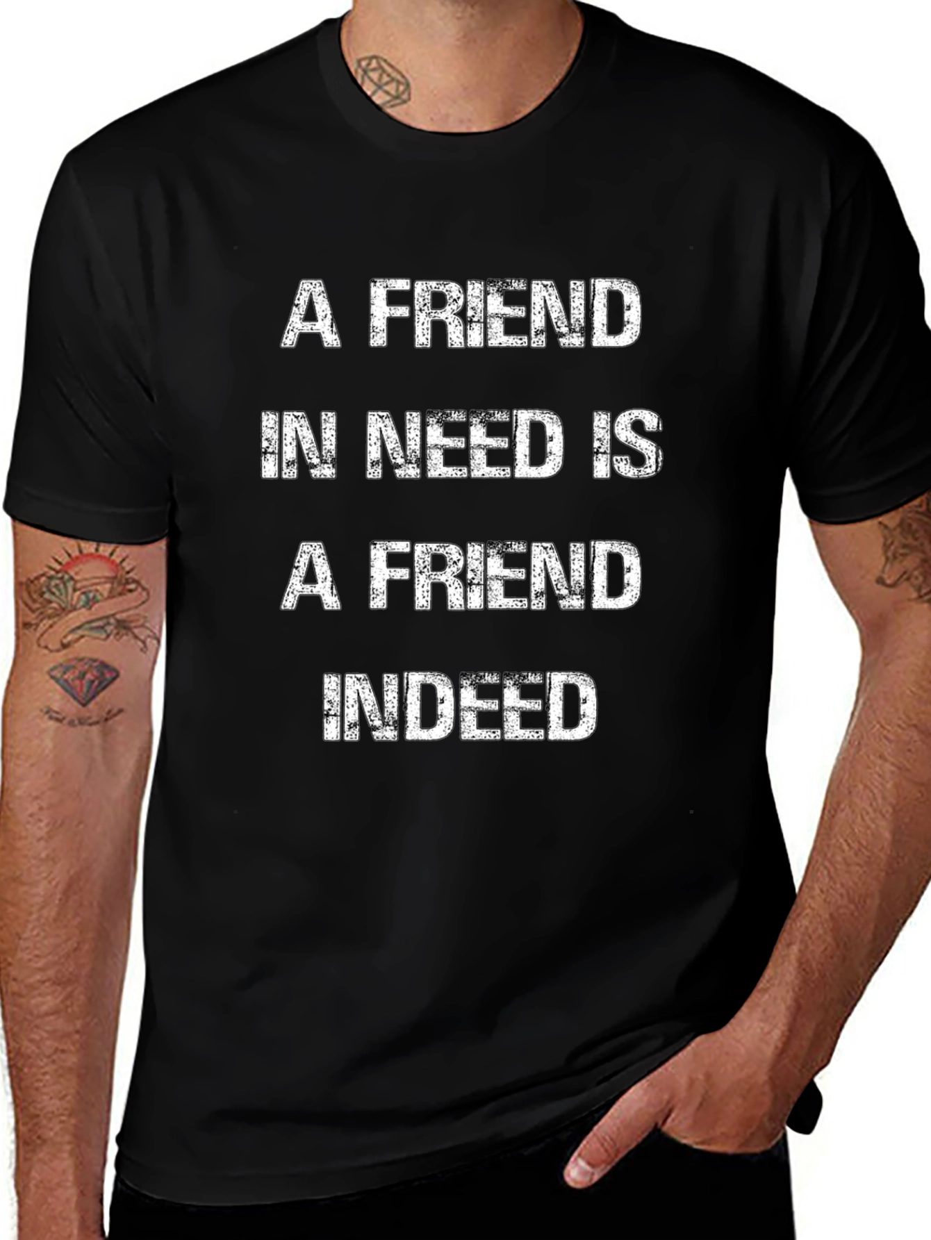 A Friend in Need T-Shirt - Premium Cotton Blend