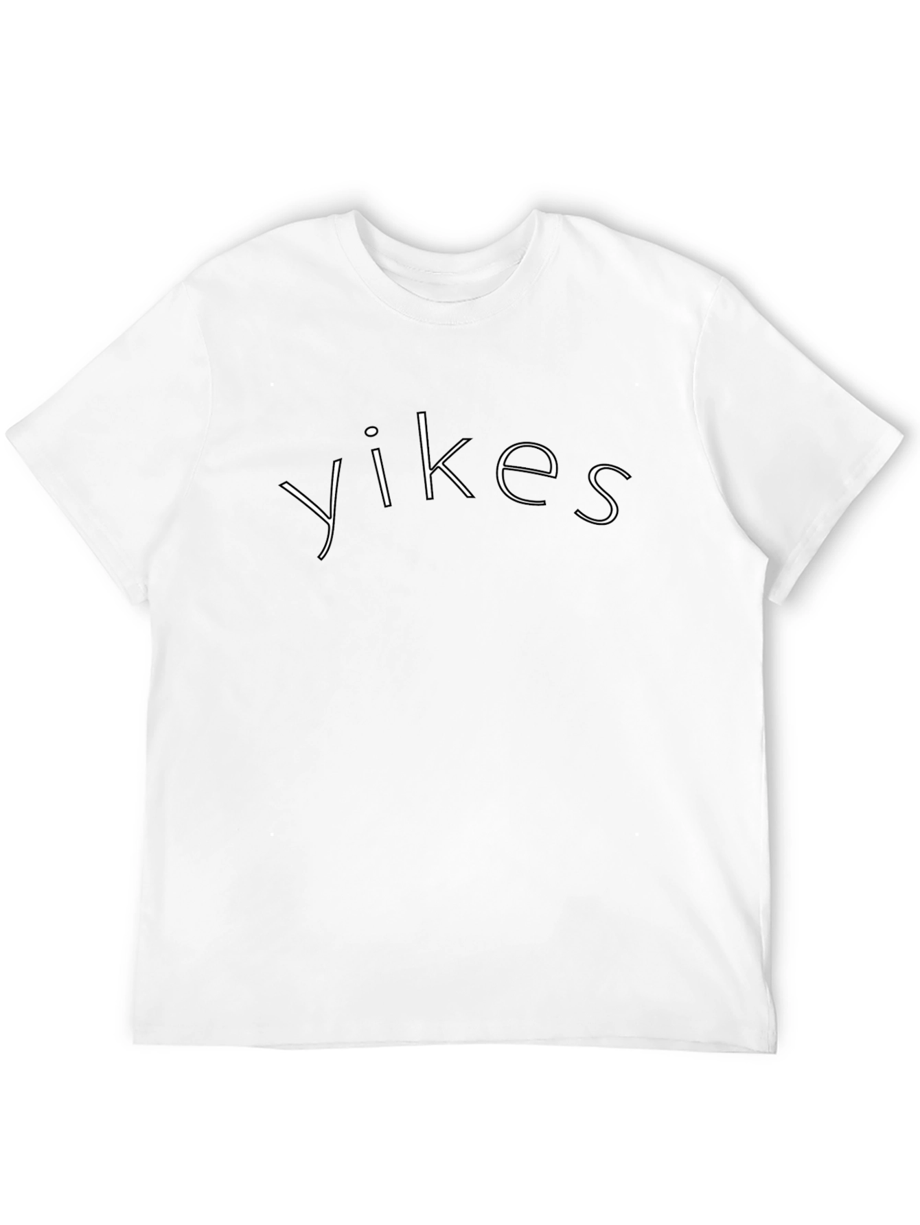 Yikes Graphic Tee - Black Casual T-Shirt