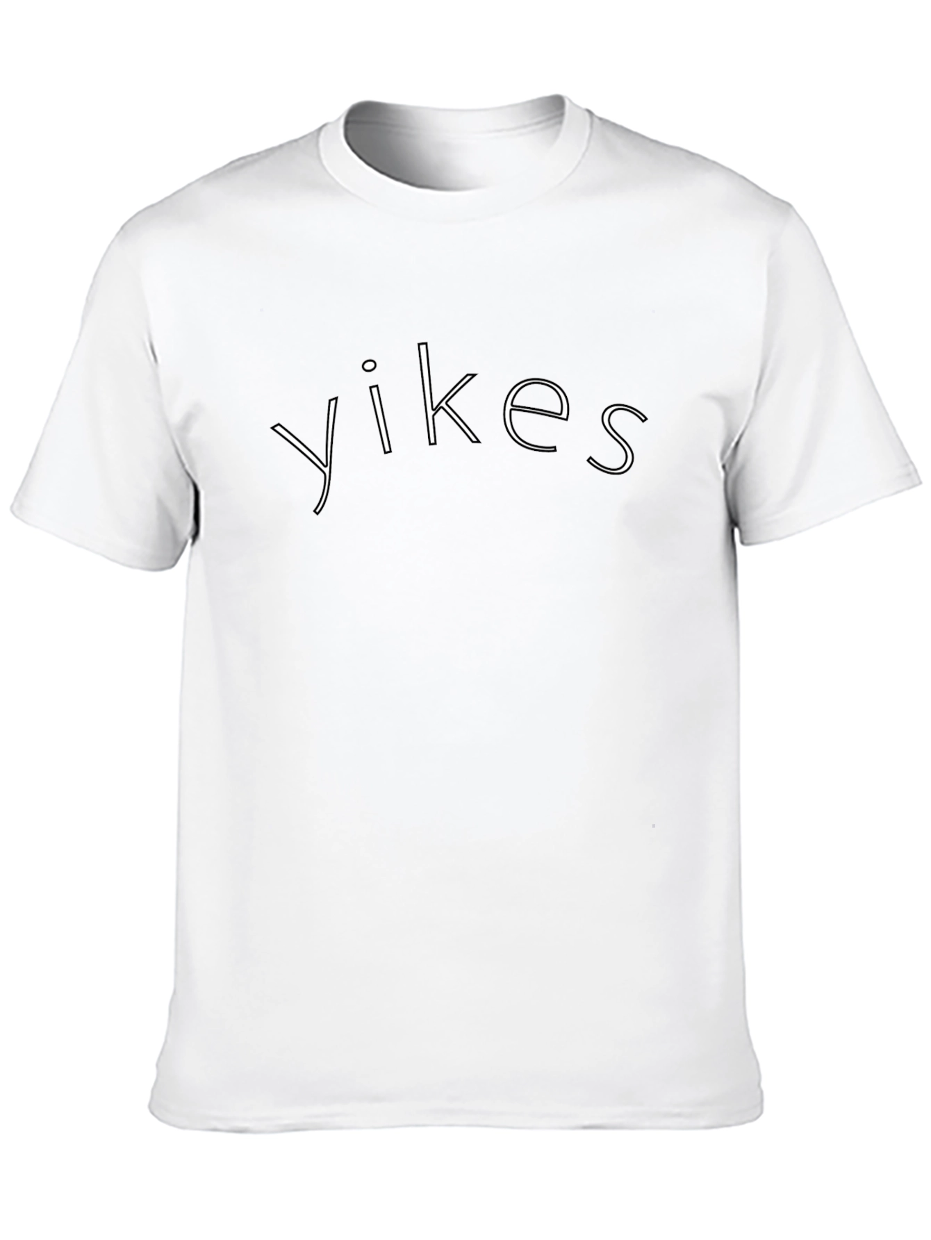 Yikes Graphic Tee - Black Casual T-Shirt