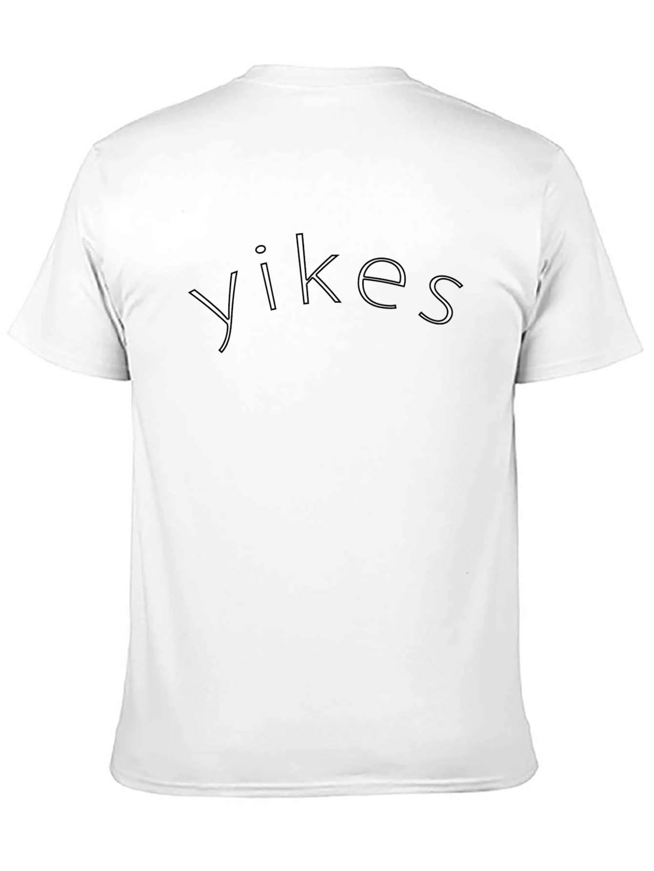 Yikes Graphic Tee - Black Casual T-Shirt