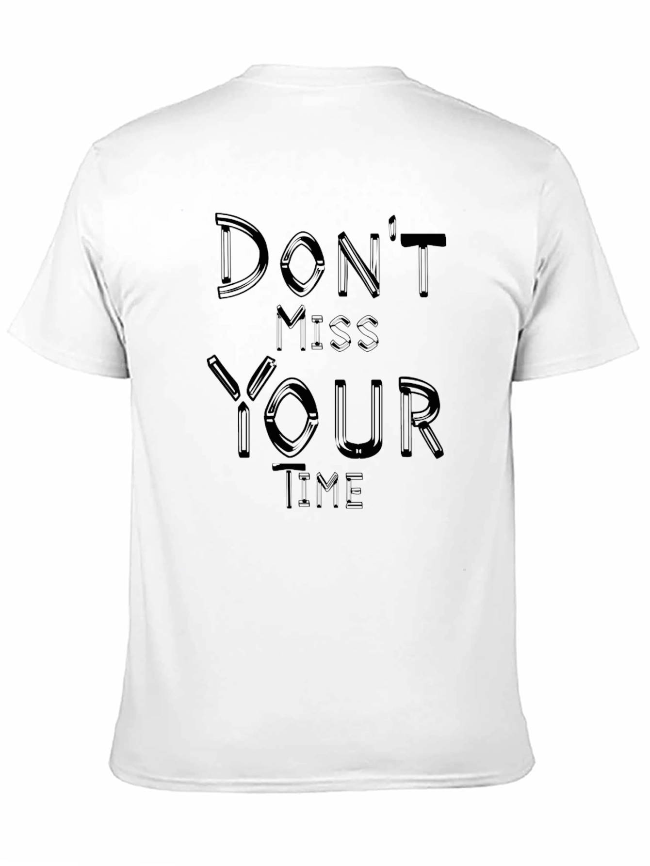 Dont Miss Your Time Black Graphic Tee