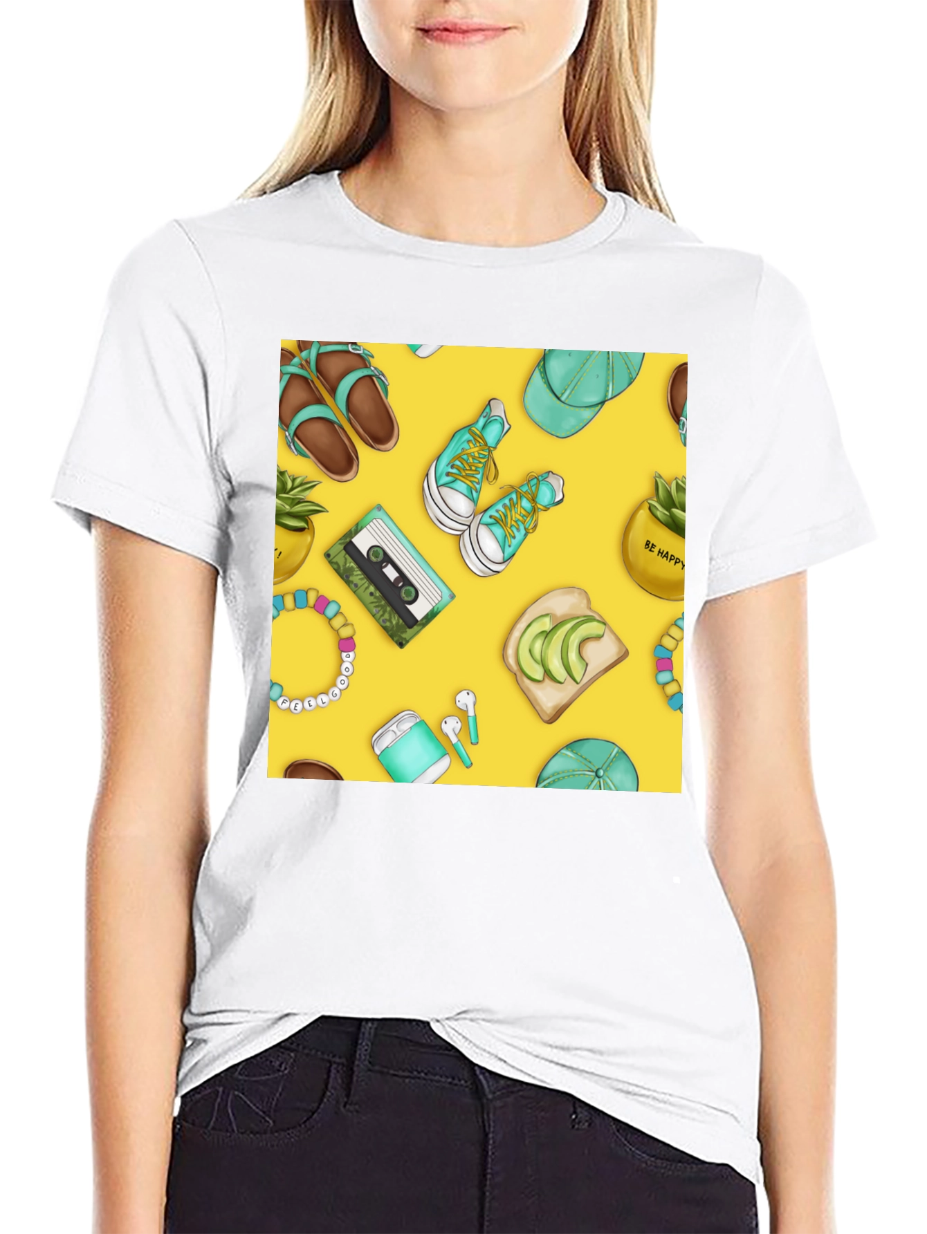 Trendy Teal Aesthetic Tee
