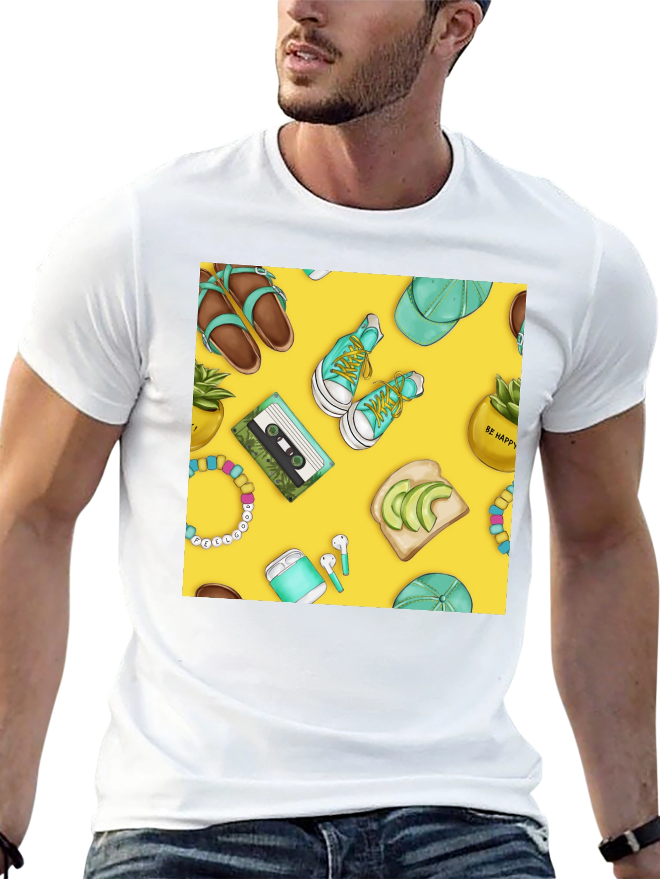 Trendy Teal Aesthetic Tee