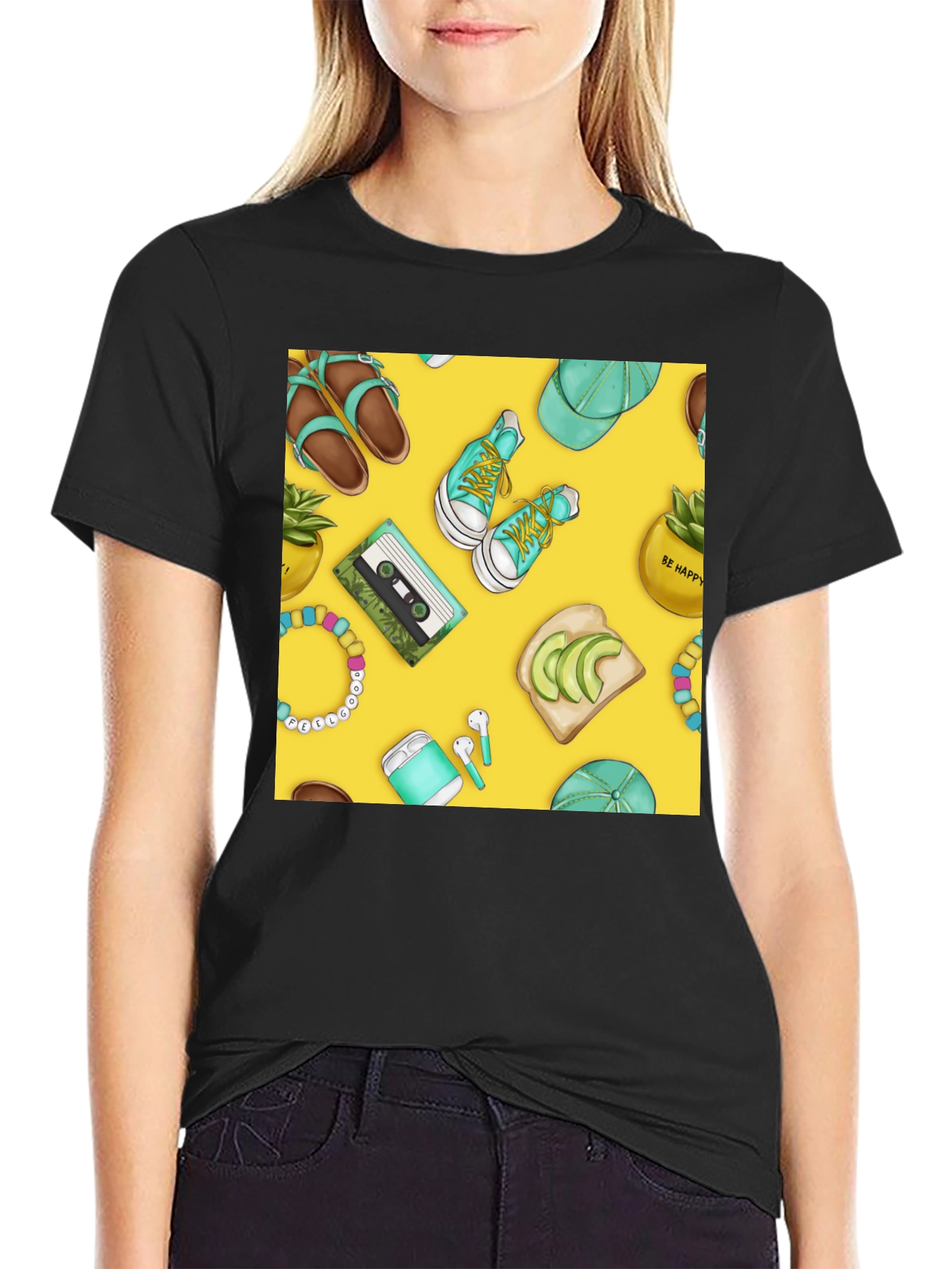 Trendy Teal Aesthetic Tee