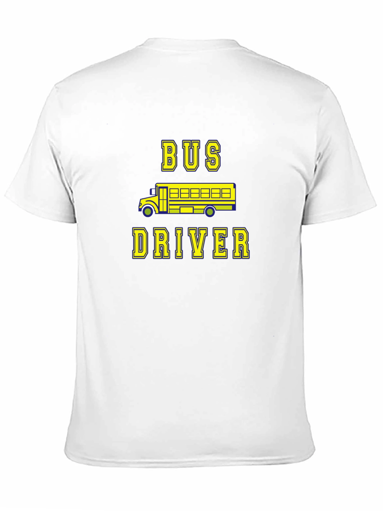 Bus Driver Graphic Tee - Black Cotton T-Shirt