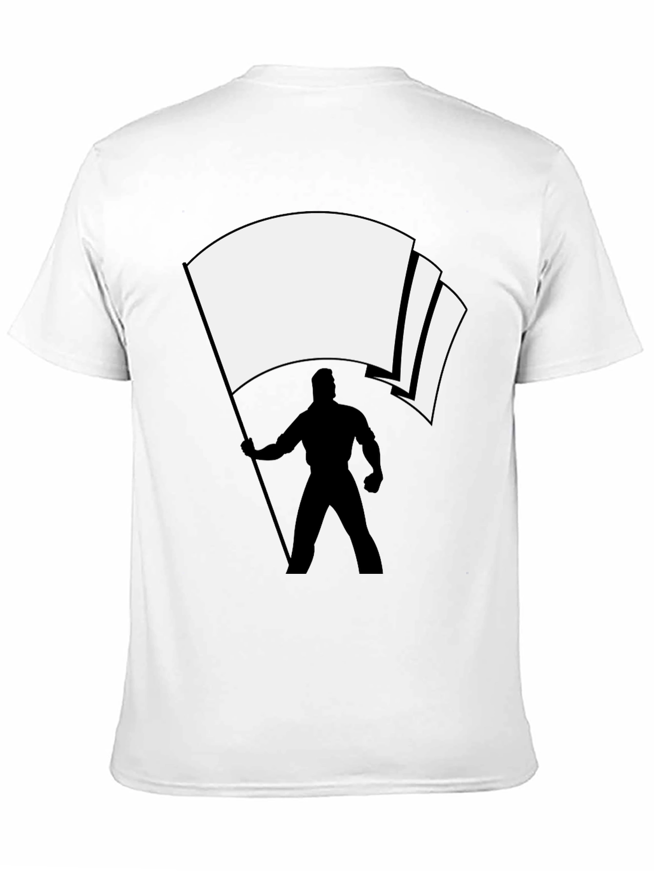 Flag Bearer Graphic Tee - Black Cotton Blend