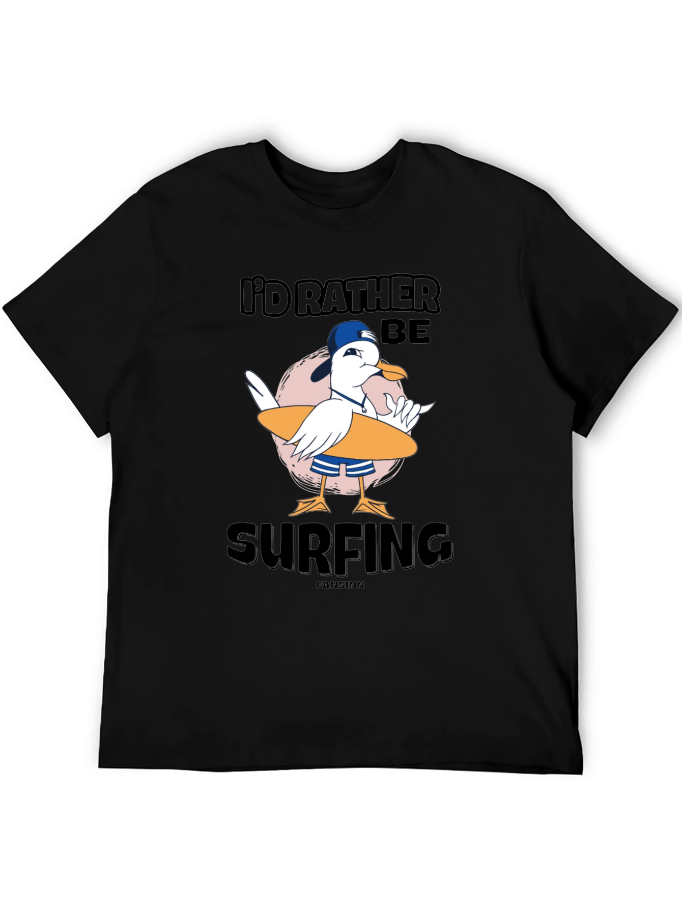 Id Rather Be Surfing T-Shirt - Black